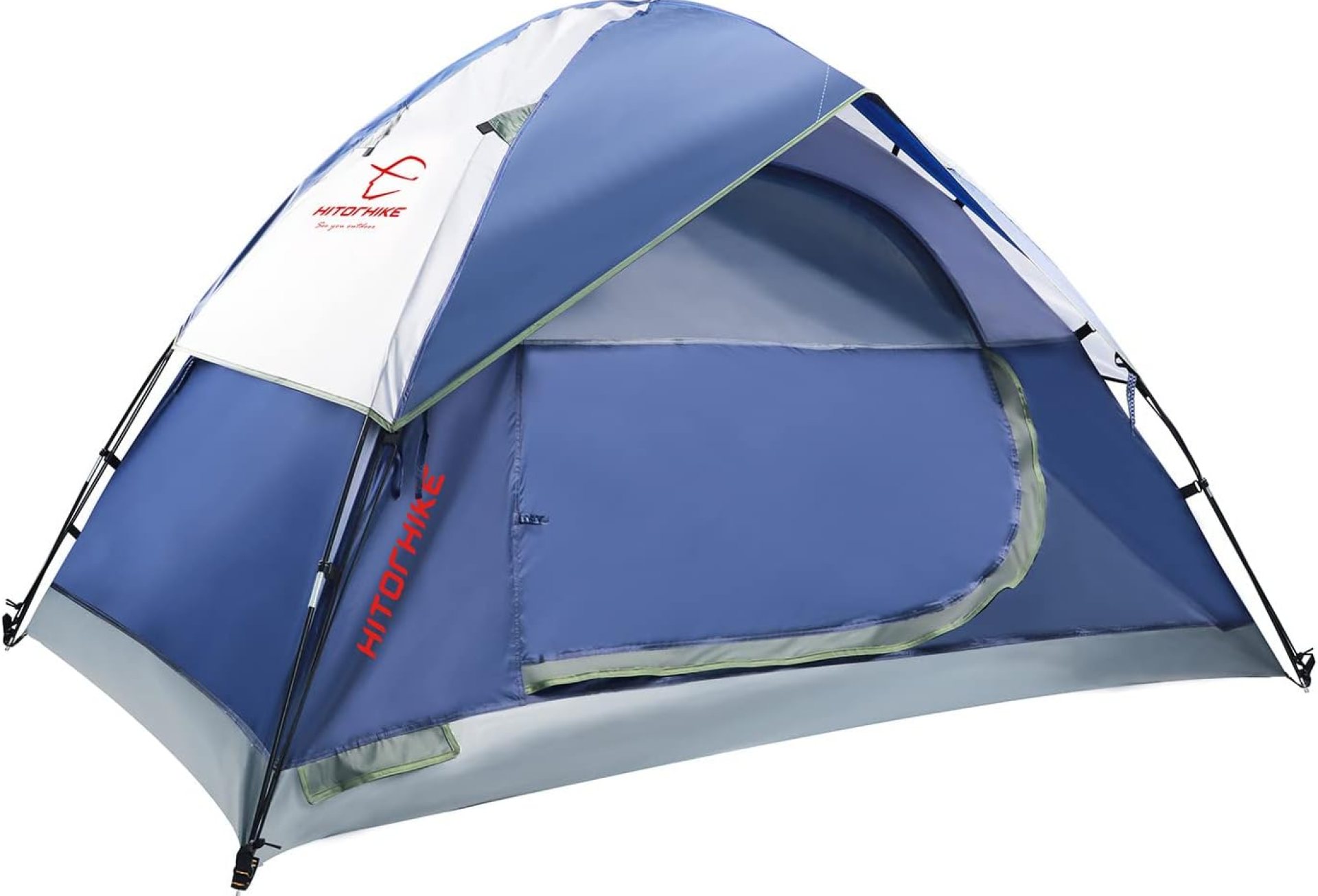 Hitorhike 2 Person Camping Tent Ultralight Easy Set Up and Carry Family Backpacking Tent for Camping, Hiking, Outdoor Festivals, Car Trip Hitorhike 2 Person Camping Tent Ultralight Easy Set Up and Carry Family Backpacking Tent for Camping, Hiking, Outdoor Festivals, Car Trip