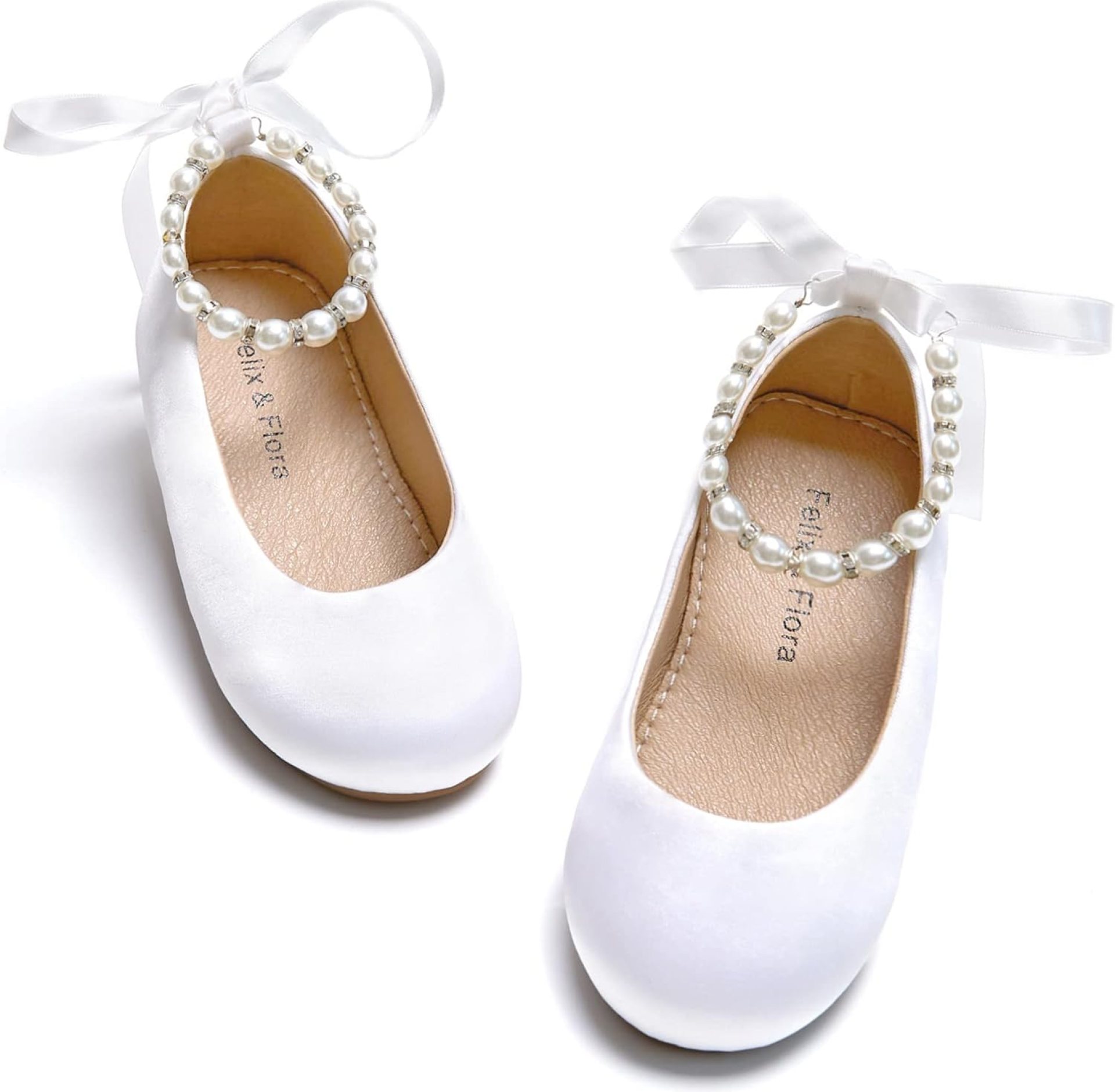 Felix & Flora Girls Toddler Little Ballet Shoes – Flower Girls Mary Jane Flats Dress Shoes Party Wedding Felix & Flora Girls Toddler Little Ballet Shoes – Flower Girls Mary Jane Flats Dress Shoes Party Wedding