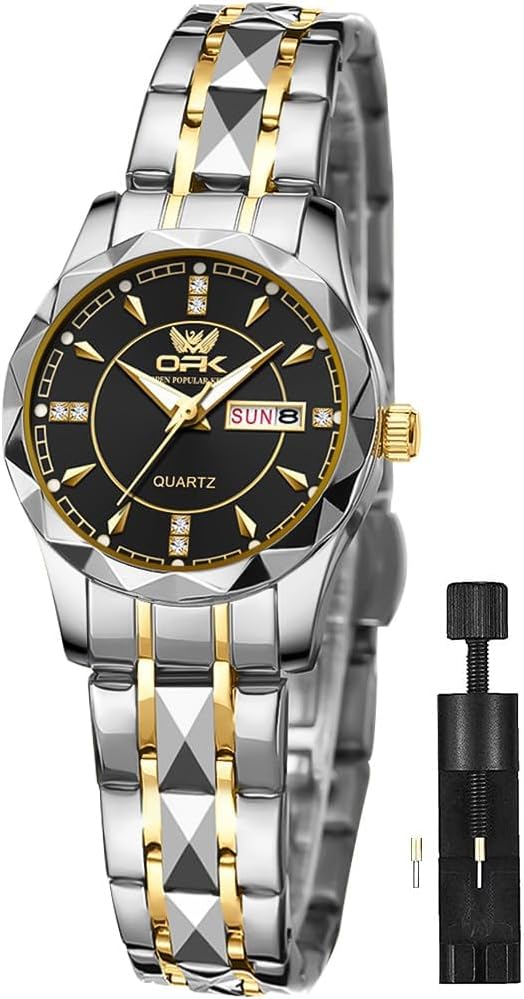 OPK Women Watch Bracelet Dress Easy to Read Stainless Steel Ladies Watches for Female Small Watch Waterproof Luminous Date Wacthes for Women OPK Women Watch Bracelet Dress Easy to Read Stainless Steel Ladies Watches for Female Small Watch Waterproof Luminous Date Wacthes for Women