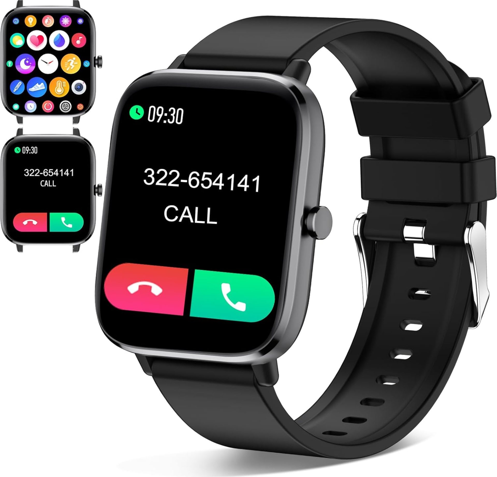 Smart Watch for Men Women (Answer/Make Call) – 1.9″ Full Touch Screen Smartwatch iOS Android Compatible, Fitness Tracker Watch with Heart Rate Sleep Monitor, BP, SpO2, Step Counter (Stone Black) Smart Watch for Men Women (Answer/Make Call) – 1.9″ Full Touch Screen Smartwatch iOS Android Compatible, Fitness Tracker Watch with Heart Rate Sleep Monitor, BP, SpO2, Step Counter (Stone Black)