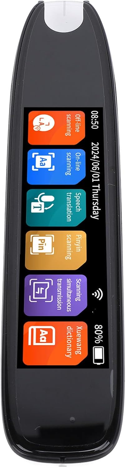 Translator Pen, Scan Reader Pen, Instant Text to Speech, Photo Translation, 142 Languages Online 10 Languages Offline, 3.69 Inch Touch Screen Design, for Students Translator Pen, Scan Reader Pen, Instant Text to Speech, Photo Translation, 142 Languages Online 10 Languages Offline, 3.69 Inch Touch Screen Design, for Students