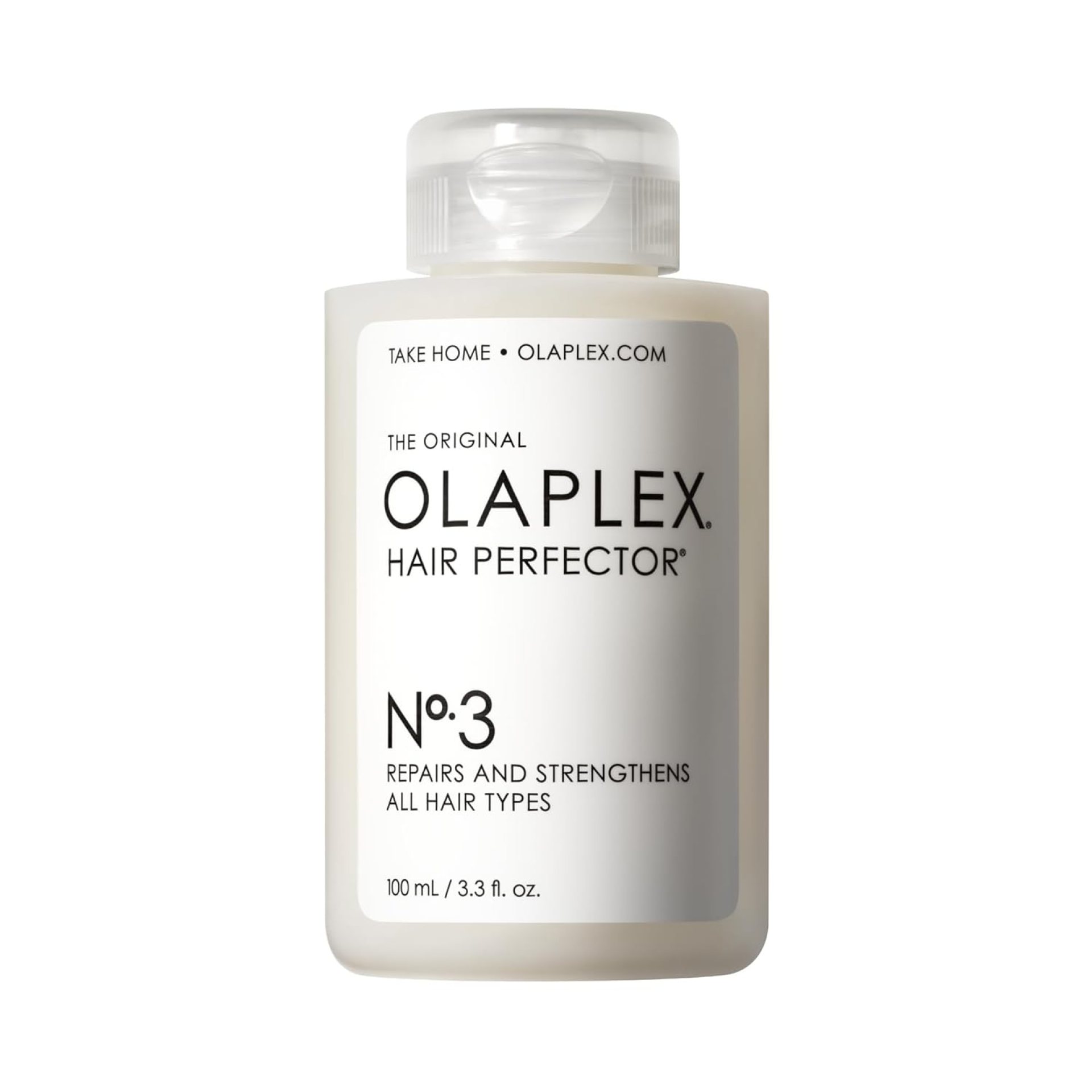 Olaplex No. 3 Hair Perfector Repairing Hair Treatment, Concentrated for Dry Damaged Hair, Repairs & Strengthens All Hair Types, 3.3 fl oz Olaplex No. 3 Hair Perfector Repairing Hair Treatment, Concentrated for Dry Damaged Hair, Repairs & Strengthens All Hair Types, 3.3 fl oz