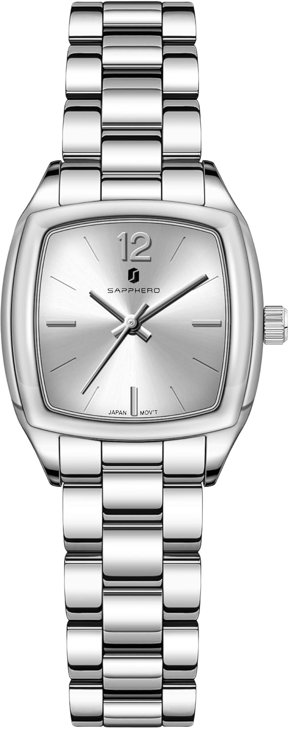 SAPPHERO Womens Watches Luxury Ladies Watches Women’s Bracelet Watch Small Stainless Steel Analog 3ATM Waterproof Wrist Watch for Women,Silver SAPPHERO Womens Watches Luxury Ladies Watches Women’s Bracelet Watch Small Stainless Steel Analog 3ATM Waterproof Wrist Watch for Women,Silver