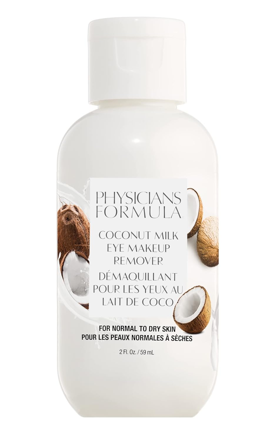 Physicians Formula Eye Makeup Remover Coconut Milk Waterproof Eye Makeup Remover, Dermatologist Tested, Oil-Free, for Sensitive Skin, 2 Fl Oz (Pack of 1) Physicians Formula Eye Makeup Remover Coconut Milk Waterproof Eye Makeup Remover, Dermatologist Tested, Oil-Free, for Sensitive Skin, 2 Fl Oz (Pack of 1)