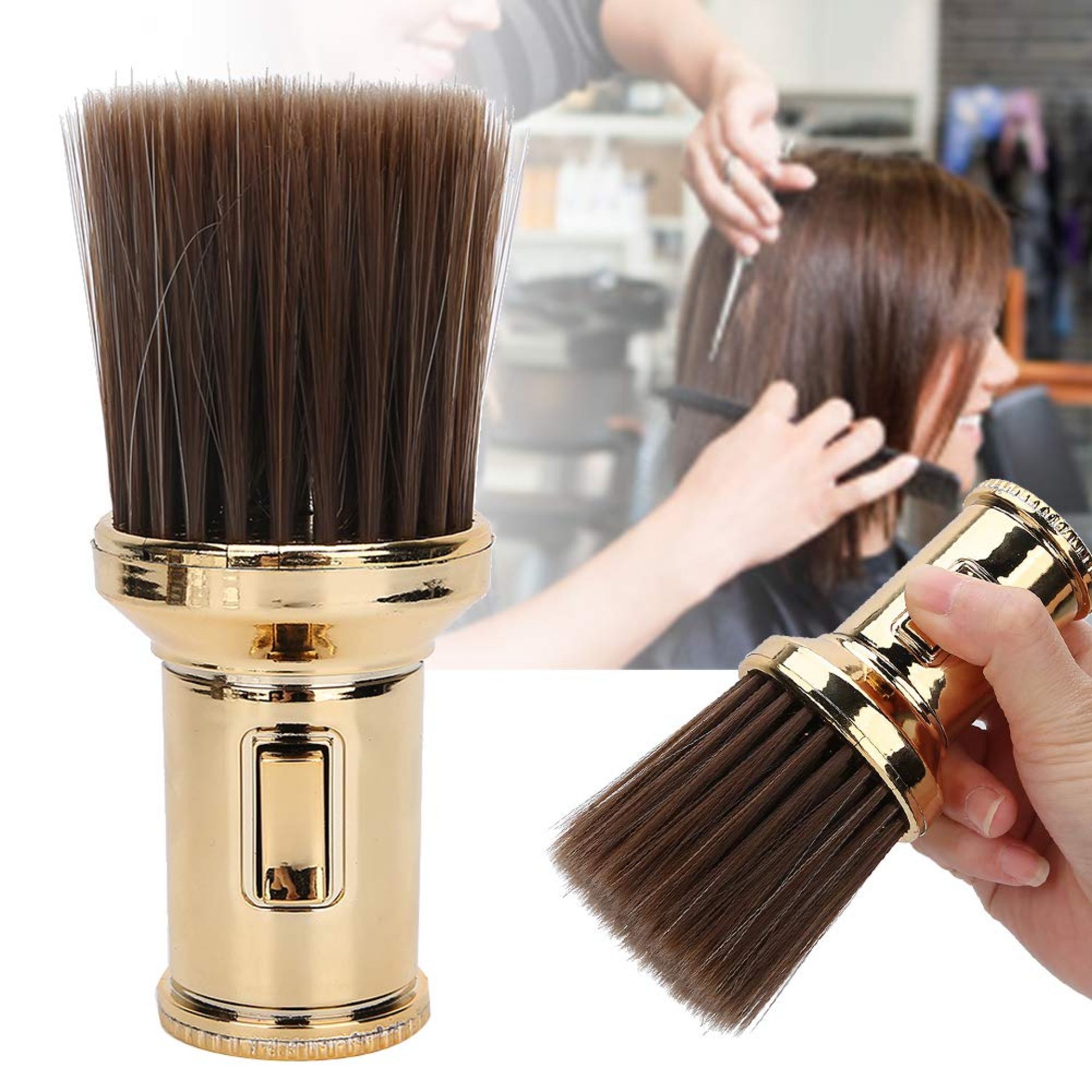 Neck Duster Brush, Beard Shaving Brush for Barber Shop Multifunctional Broken Hair Sweep Brush Professional Barber Fiber Wooden Handle(2#) Neck Duster Brush, Beard Shaving Brush for Barber Shop Multifunctional Broken Hair Sweep Brush Professional Barber Fiber Wooden Handle(2#)