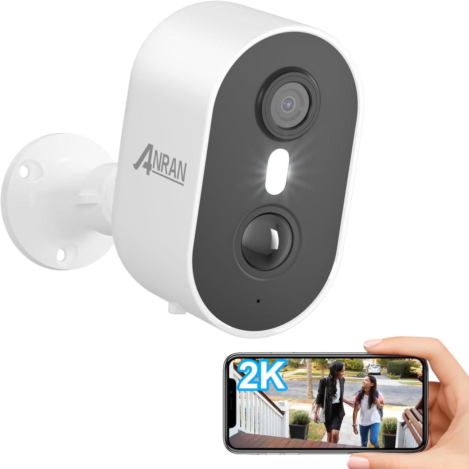 ANRAN Security Cameras Wireless Outdoor,2K 3MP Battery Powered Indoor Home Security Camera with AI Motion Detection & Color Night Vision,2-Way Talk Spotlight Siren Alarm, Work with Alexa,Waterproof ANRAN Security Cameras Wireless Outdoor,2K 3MP Battery Powered Indoor Home Security Camera with AI Motion Detection & Color Night Vision,2-Way Talk Spotlight Siren Alarm, Work with Alexa,Waterproof