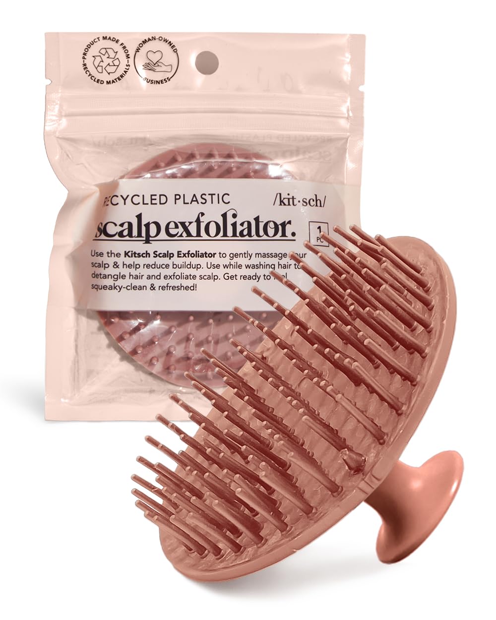 Kitsch Hair Scalp Massager – Shampoo Brush, Scrubber & Massager for All Hair Types – Scalp Brush & Exfoliator – Terracotta Kitsch Hair Scalp Massager – Shampoo Brush, Scrubber & Massager for All Hair Types – Scalp Brush & Exfoliator – Terracotta