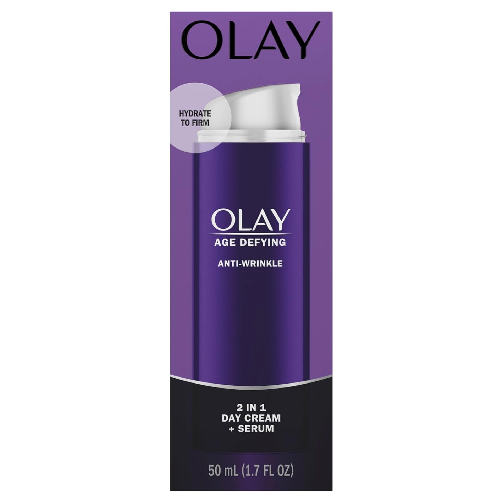 Olay Face Serum by Age Defying Anti-Wrinkle 2-in-1 Day Cream Plus Face Serum, Aloe Vera, 1.7 Fl Oz Olay Face Serum by Age Defying Anti-Wrinkle 2-in-1 Day Cream Plus Face Serum, Aloe Vera, 1.7 Fl Oz