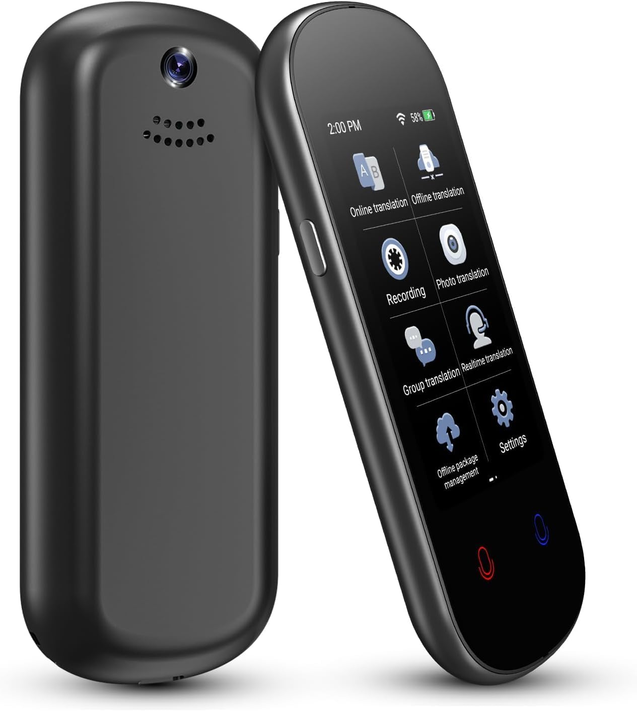 Vormor Language Translator Device 137+ Languages Instant Two-Way Translator No WiFi Needed, Portable Voice Translation Device Support Online/Offline/Photo Translation with 3”HD Touchscreen for Travel Vormor Language Translator Device 137+ Languages Instant Two-Way Translator No WiFi Needed, Portable Voice Translation Device Support Online/Offline/Photo Translation with 3”HD Touchscreen for Travel