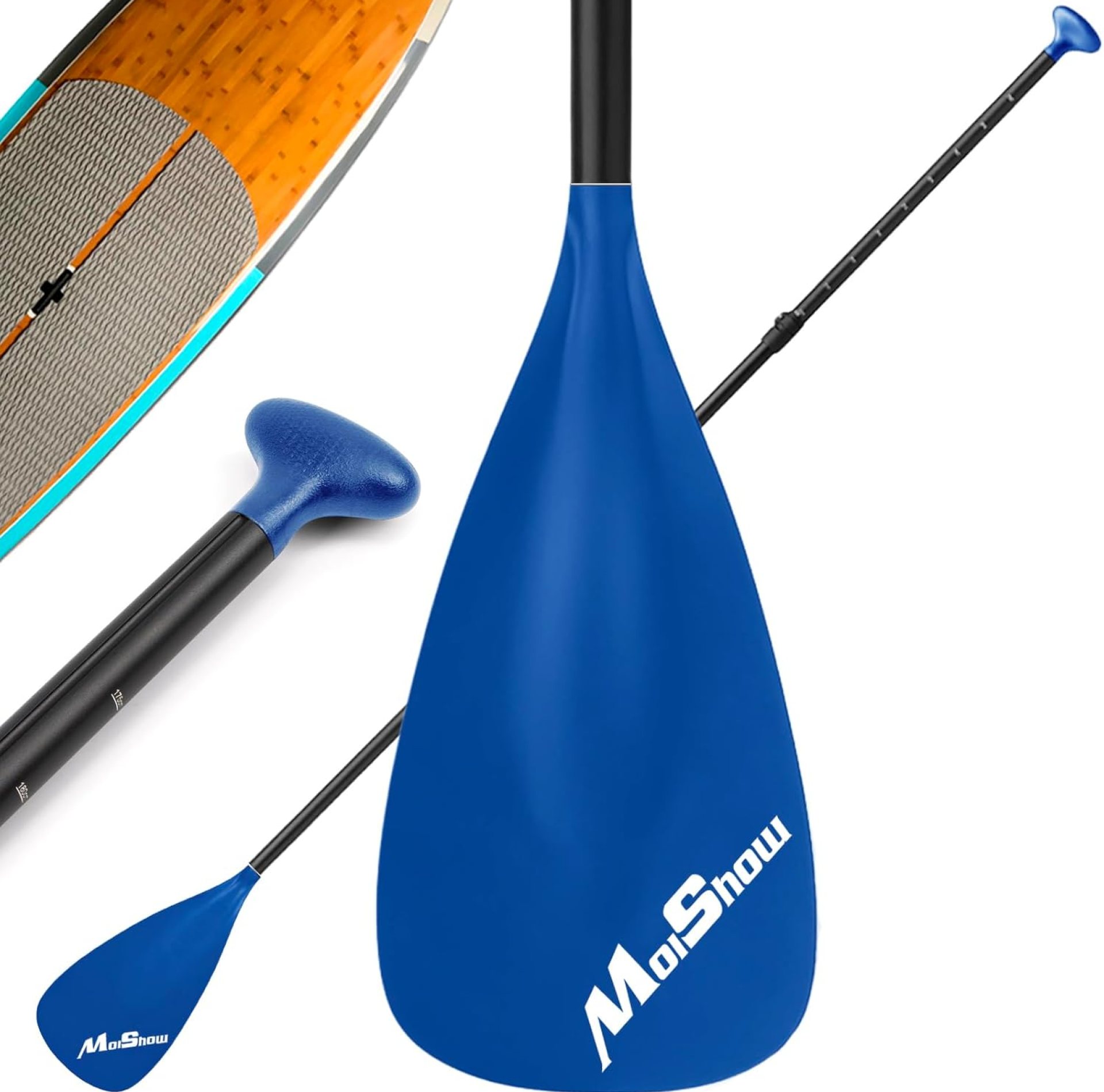 SUP Paddle – Adjustable 3 Pieces Stand Up Paddle Board Paddle with Unique Lock Design Floating Alloy Shaft Paddleboard Paddle SUP Paddle – Adjustable 3 Pieces Stand Up Paddle Board Paddle with Unique Lock Design Floating Alloy Shaft Paddleboard Paddle