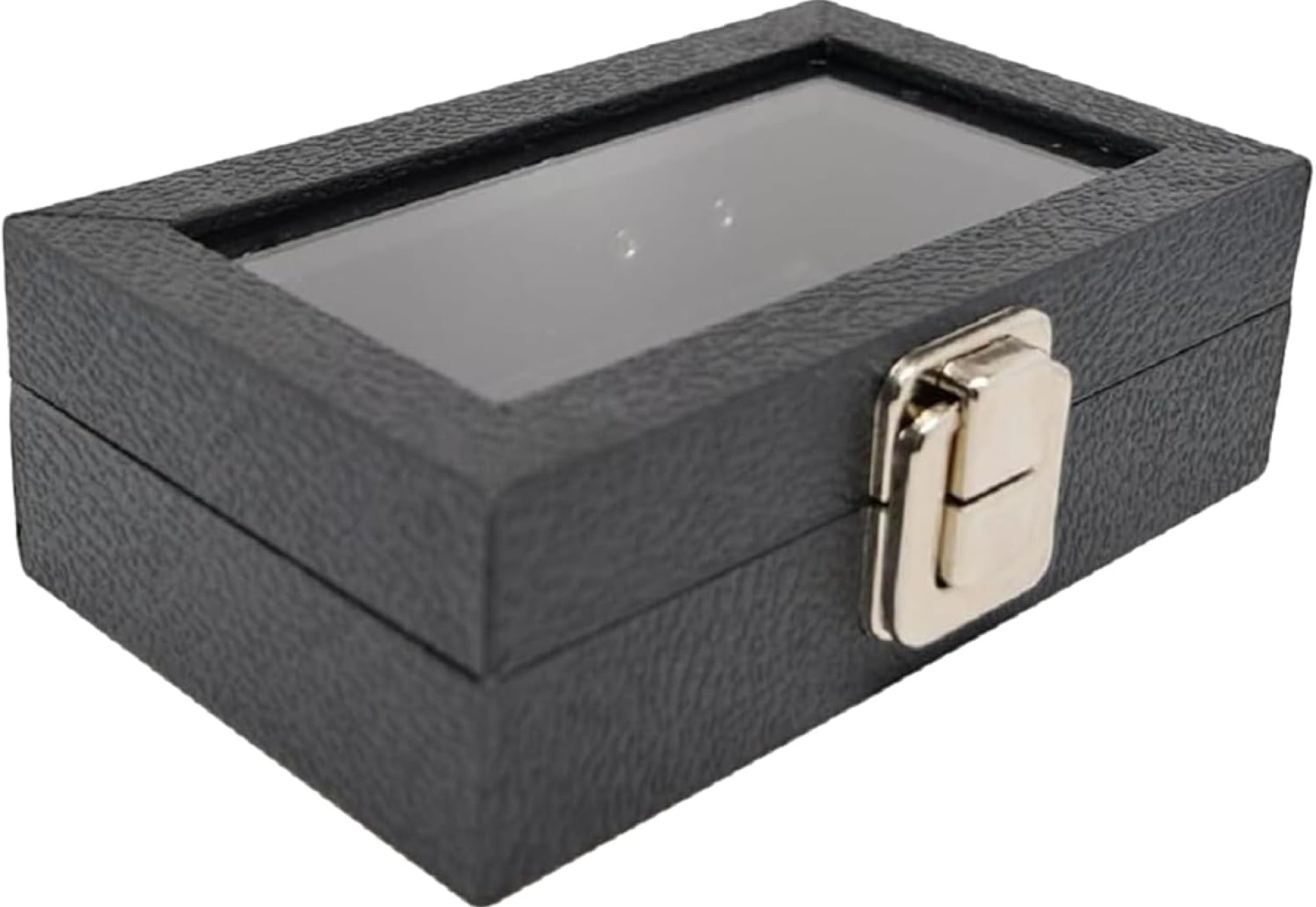 Novel Box Jewelry Display Case Black Leatherette 6×3.75×2 Small Glass Jewelry Box with Lid | Display Cases for Collectibles | Rock Collection Box with Metal Clasp | Gem Display Case Novel Box Jewelry Display Case Black Leatherette 6×3.75×2 Small Glass Jewelry Box with Lid | Display Cases for Collectibles | Rock Collection Box with Metal Clasp | Gem Display Case