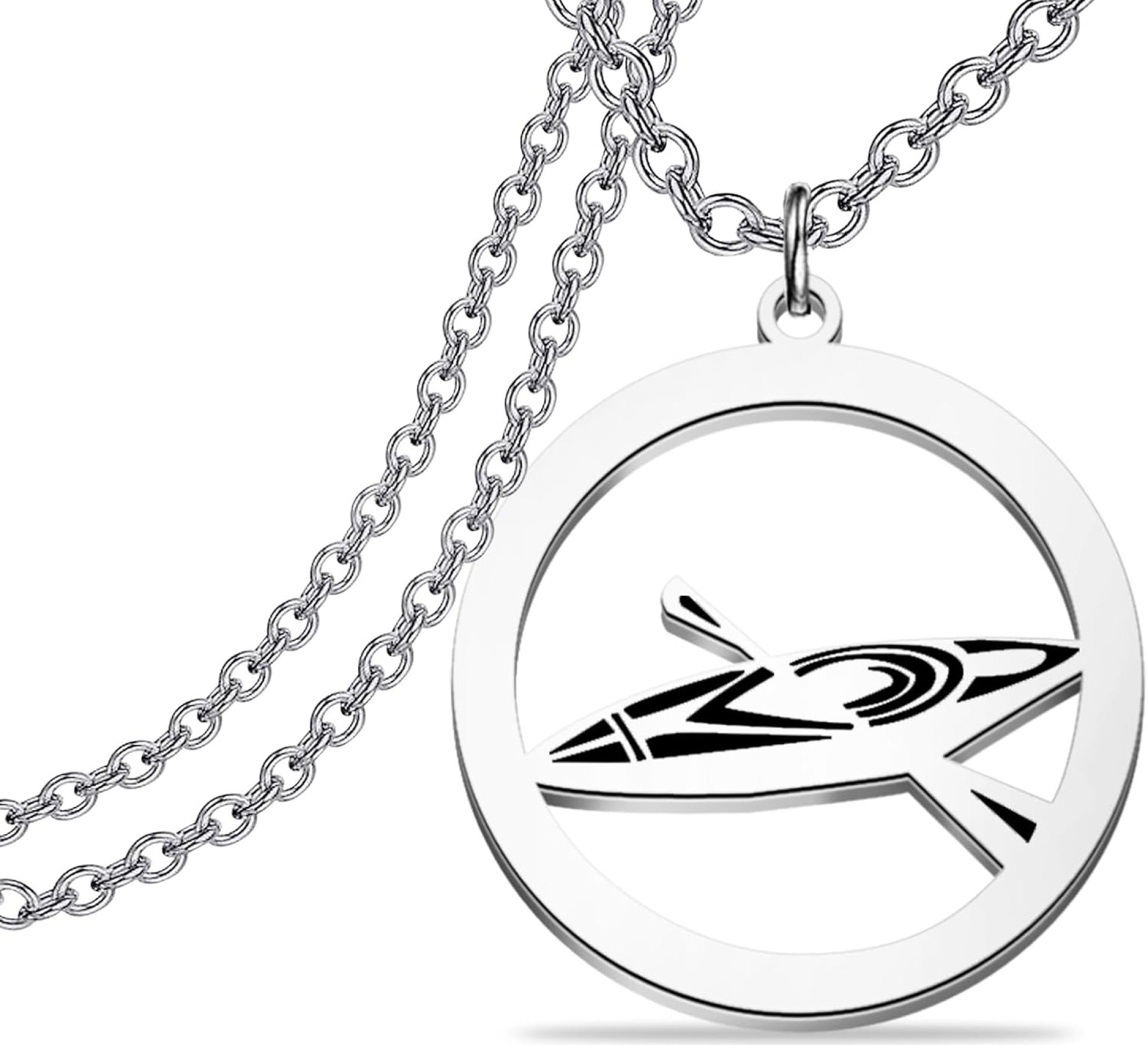 LQRI Kayak Necklace River Kayak Pendant Necklace Camping Canoe Gift Kayaking Boater Kayak Gift LQRI Kayak Necklace River Kayak Pendant Necklace Camping Canoe Gift Kayaking Boater Kayak Gift