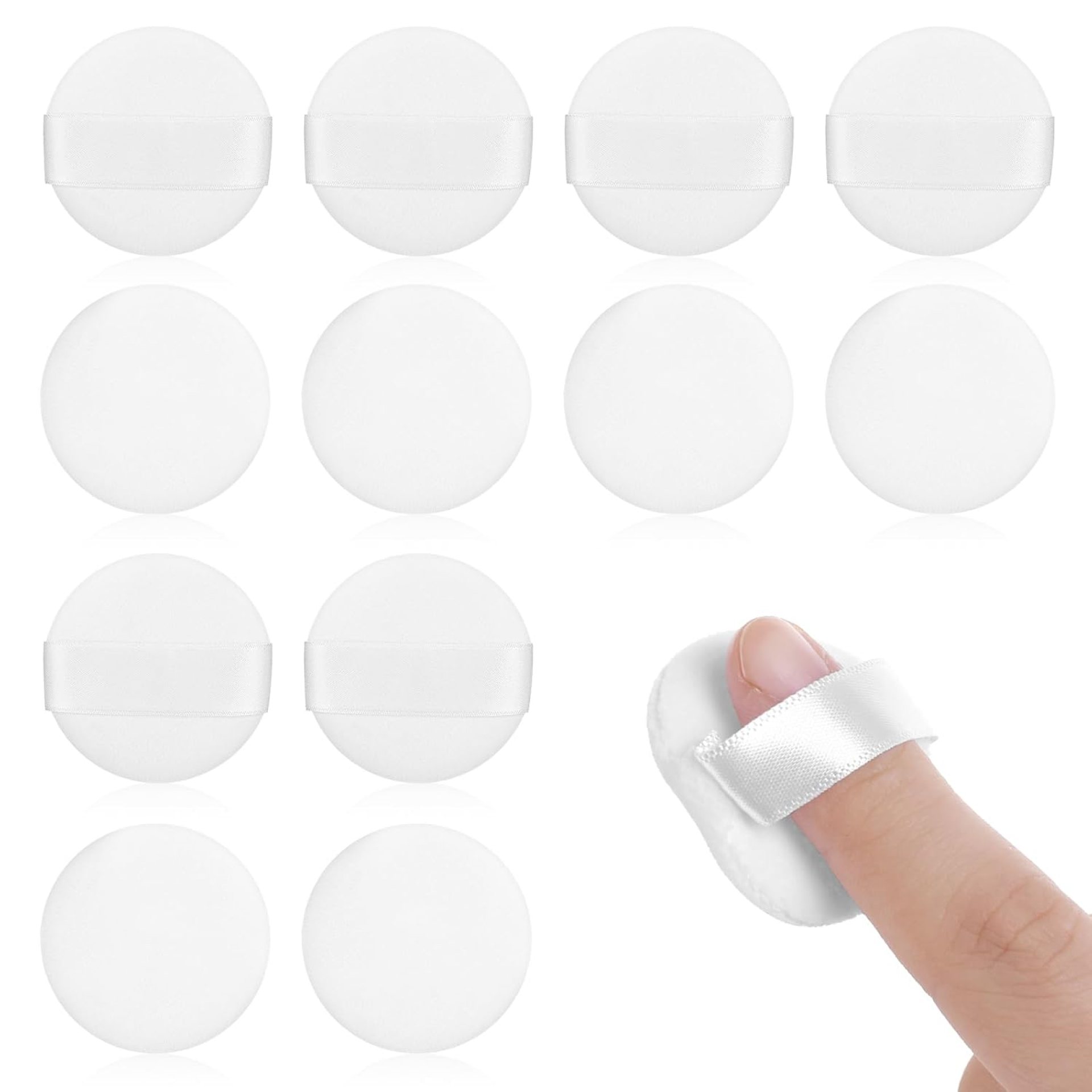 12 PACK Mini Finger Powder Puffs, Microfiber Powder Pact Makeup Sponges 1.5 Inches – Finger-Sized Makeup Puffs for Women Beauty Blender Sponge 12 PACK Mini Finger Powder Puffs, Microfiber Powder Pact Makeup Sponges 1.5 Inches – Finger-Sized Makeup Puffs for Women Beauty Blender Sponge