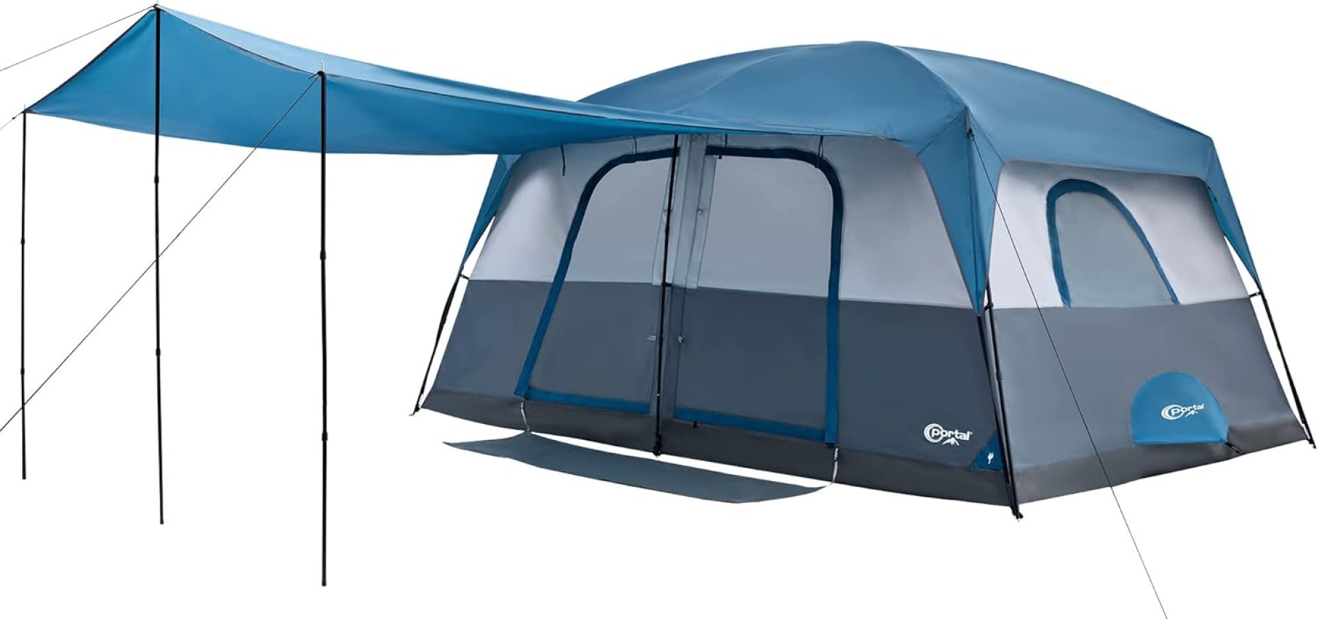 PORTAL 6 | 8 | 10 Person Family Camping Tent with Porch, Big Family Camping Tent with Tall Height, Good Ventilation, Water Resitant Large Tent for Outdoor Camping, Backyard PORTAL 6 | 8 | 10 Person Family Camping Tent with Porch, Big Family Camping Tent with Tall Height, Good Ventilation, Water Resitant Large Tent for Outdoor Camping, Backyard
