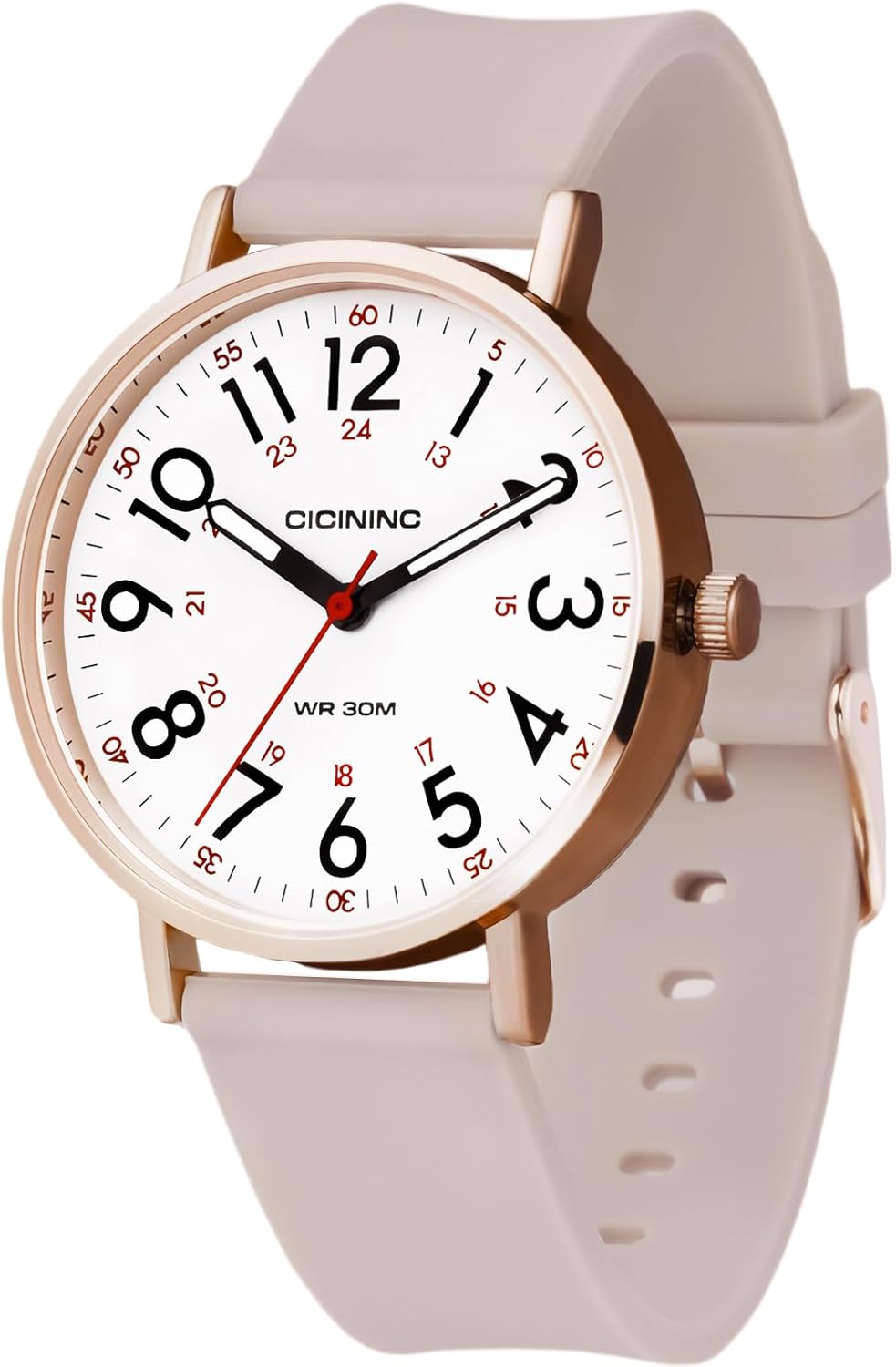 Nurse Watch for Medical Professionals Students Women Men, Analog Nursing Watches with 30M Waterproof 12/24 Hour Military Time, Second Hand, Easy to Read, Colorful Silicone Band Nurse Watch for Medical Professionals Students Women Men, Analog Nursing Watches with 30M Waterproof 12/24 Hour Military Time, Second Hand, Easy to Read, Colorful Silicone Band