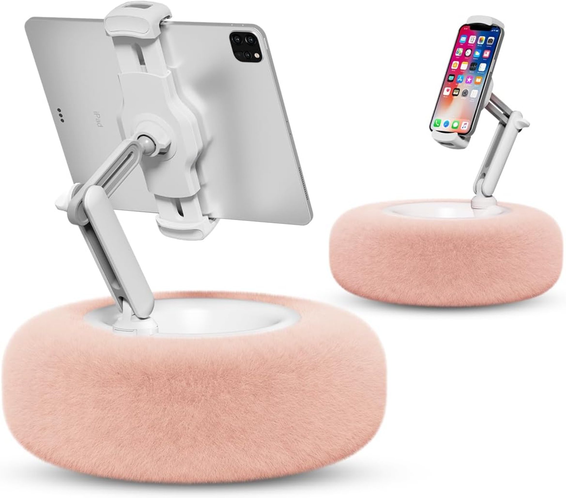 Viozon Tablet Stand Pillow, Compatible with 4.7″-13″ Phone/Tablet, iPad, iPhone, Samsung, Google, Kindle, 360°Adjustable Phone Holder for Bed with Soft Plush Fabric, and Detachable Bowl, Pink Viozon Tablet Stand Pillow, Compatible with 4.7″-13″ Phone/Tablet, iPad, iPhone, Samsung, Google, Kindle, 360°Adjustable Phone Holder for Bed with Soft Plush Fabric, and Detachable Bowl, Pink