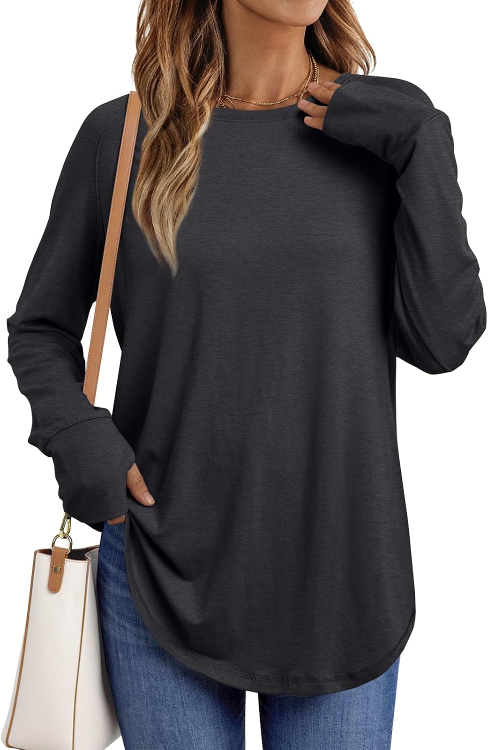 AUTOMET Womens Long Sleeve Shirts Crew Neck Casual Tshirts Fall Fashion Tops Loose Fit Lightweight Y2k Outfits Clothes AUTOMET Womens Long Sleeve Shirts Crew Neck Casual Tshirts Fall Fashion Tops Loose Fit Lightweight Y2k Outfits Clothes