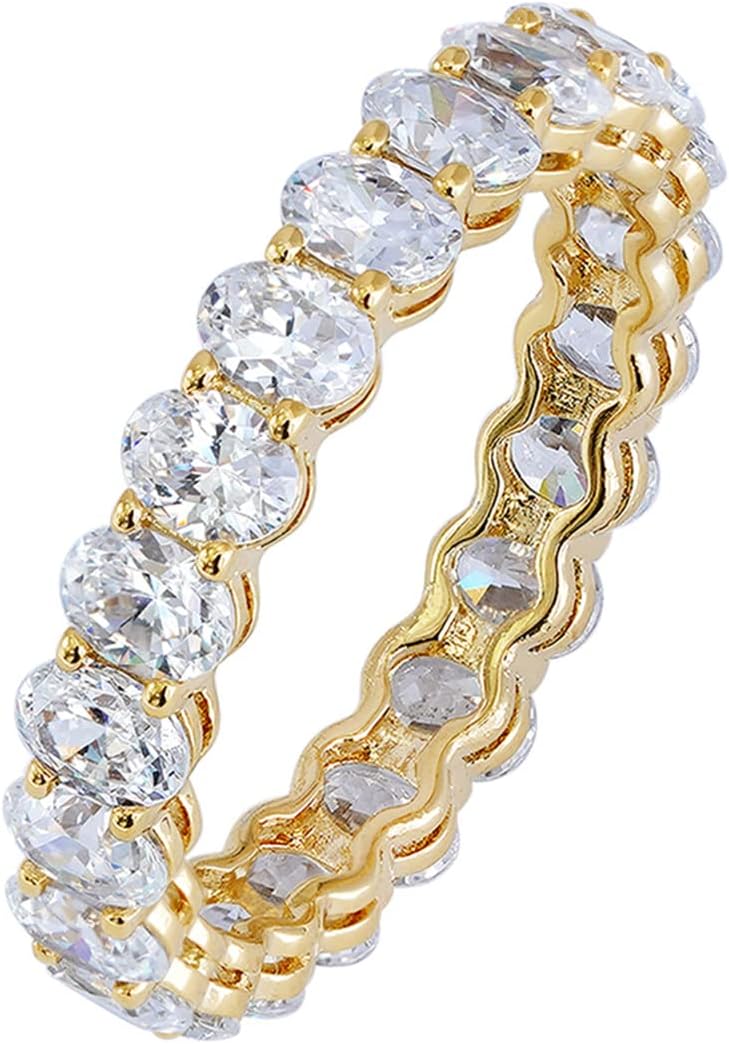 Amazon Essentials 14K Gold Plated Cubic Zirconia Stackable Statement Ring Amazon Essentials 14K Gold Plated Cubic Zirconia Stackable Statement Ring