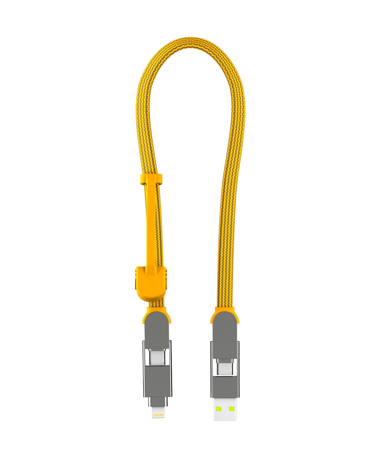Rolling Square inCharge XL 30 cm – USB-C Cable, Universal Smartphone Cable, Gift for Men, 6-in-1 Universal Charger for Smartphones, Technical Gadget, Yellow, Lightning Cable 100W Rolling Square inCharge XL 30 cm – USB-C Cable, Universal Smartphone Cable, Gift for Men, 6-in-1 Universal Charger for Smartphones, Technical Gadget, Yellow, Lightning Cable 100W