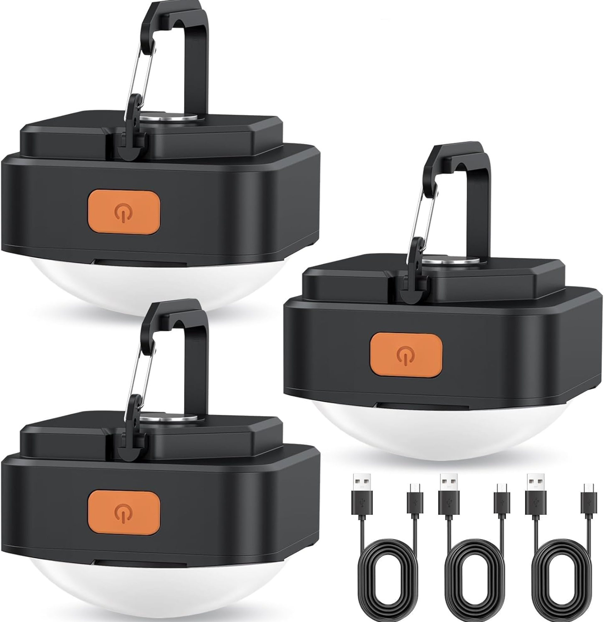 3 Pcs Black LED Camping Lights Tent Lights Portable Rechargeable Survival Gear Camping Accessories Camping Equipment for Camping Hiking Backpacking Fishing Hurricane Emergency Outage 3 Pcs Black LED Camping Lights Tent Lights Portable Rechargeable Survival Gear Camping Accessories Camping Equipment for Camping Hiking Backpacking Fishing Hurricane Emergency Outage