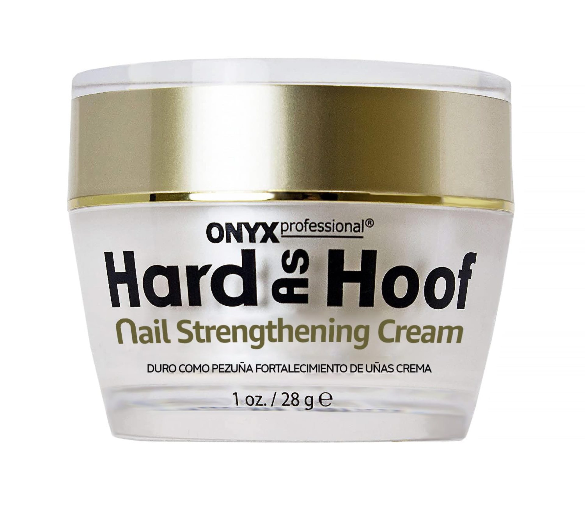 Onyx Professional Hard as Hoof Nail Strengthening Cream with Coconut Scent, Nail Growth & Conditioning Cuticle Cream Stops Splits, Chips, Cracks & Strengthens Nails, 1 oz Onyx Professional Hard as Hoof Nail Strengthening Cream with Coconut Scent, Nail Growth & Conditioning Cuticle Cream Stops Splits, Chips, Cracks & Strengthens Nails, 1 oz