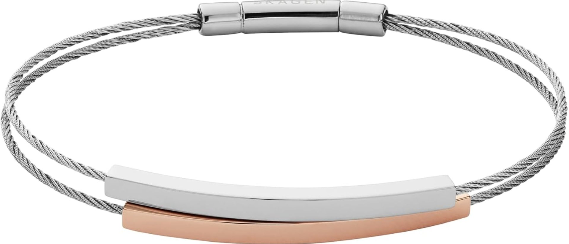 Skagen Women’s Trendy Silver, Rose Gold or Gold Stainless Steel Bangle or Cuff Bracelet Skagen Women’s Trendy Silver, Rose Gold or Gold Stainless Steel Bangle or Cuff Bracelet