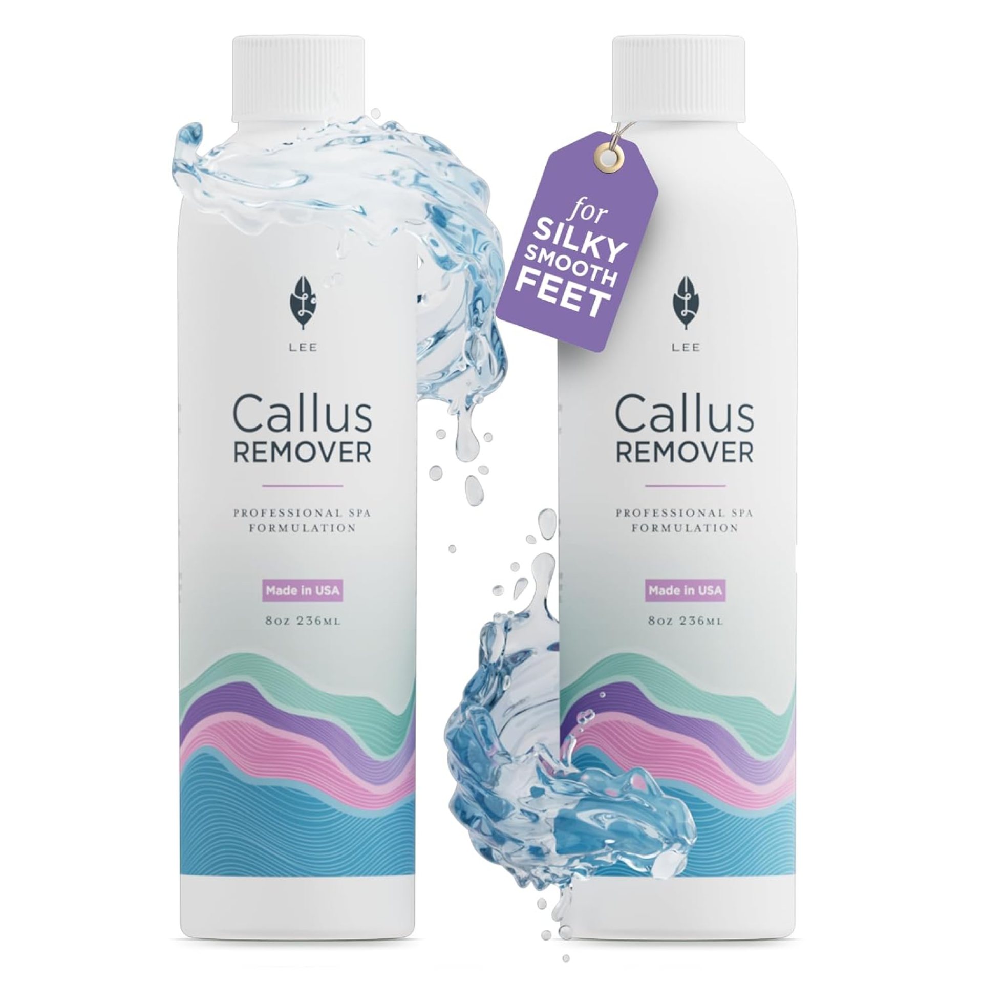 Lee Beauty Professional Callus Remover for Feet – Original, Powerful Formulation – Extra Strength Gel, Home Pedicure Foot Spa Results – Cracked & Dead Dry Skin Supplies – 8 Oz, Pack of 2 Lee Beauty Professional Callus Remover for Feet – Original, Powerful Formulation – Extra Strength Gel, Home Pedicure Foot Spa Results – Cracked & Dead Dry Skin Supplies – 8 Oz, Pack of 2