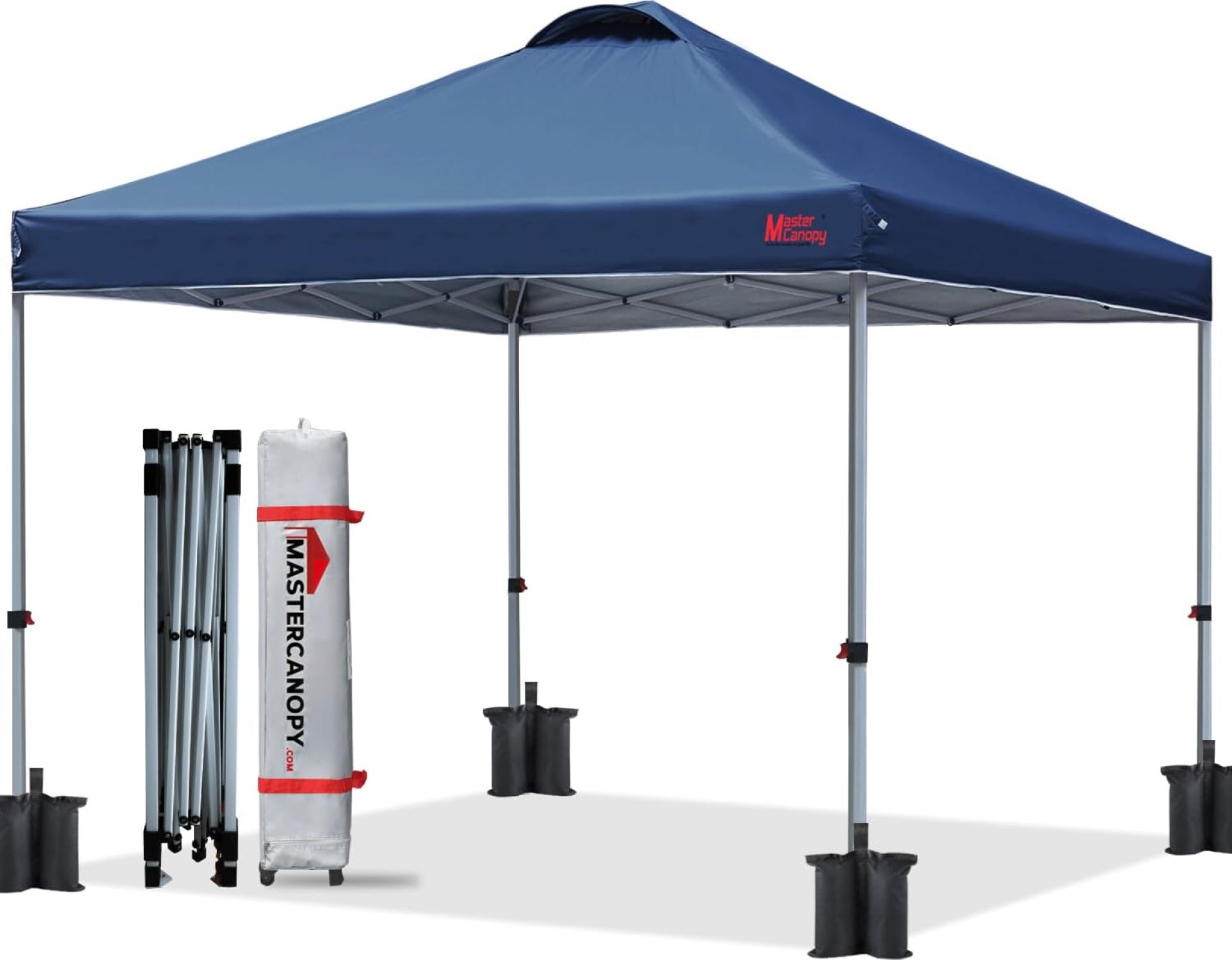 MASTERCANOPY Durable Pop-up Canopy Tent with Roller Bag (10×10, Navy Blue) MASTERCANOPY Durable Pop-up Canopy Tent with Roller Bag (10×10, Navy Blue)