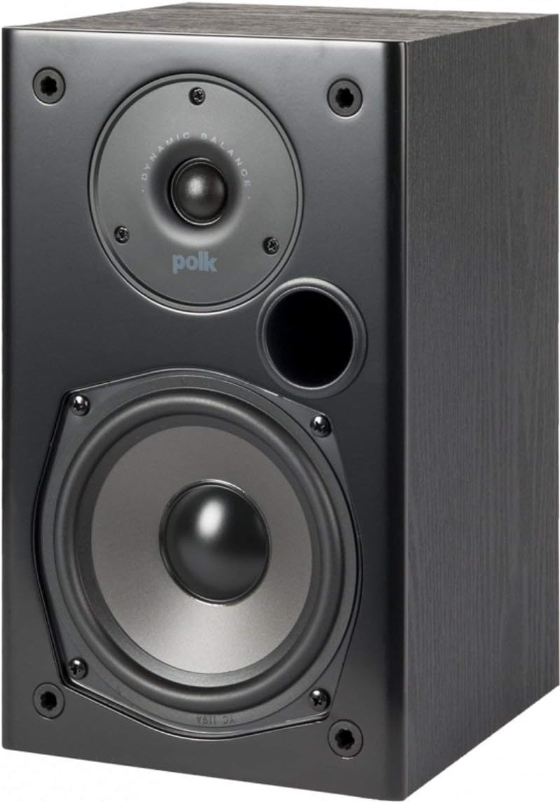 Polk Audio T15 100 Watt Home Theater Bookshelf Speakers – Hi-Res Audio with Deep Bass Response, Dolby and DTS Surround, Wall-Mountable, Pair, Black Polk Audio T15 100 Watt Home Theater Bookshelf Speakers – Hi-Res Audio with Deep Bass Response, Dolby and DTS Surround, Wall-Mountable, Pair, Black