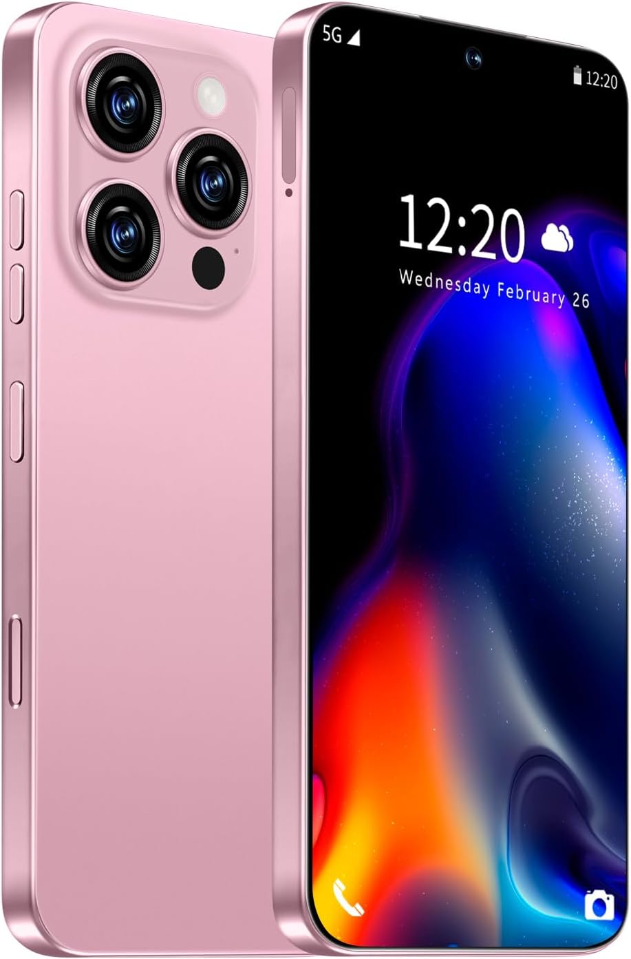 I16 PROMAX Unlocked Phone, 6.99inch HD AMOLED Screen Smartphone, Battery 7000mAh Cell Phone, Android 13.0 8+256GB with 128GB Memory Card, Face ID/Fingerprint Lock/5G/Photos/GPS (Pink) I16 PROMAX Unlocked Phone, 6.99inch HD AMOLED Screen Smartphone, Battery 7000mAh Cell Phone, Android 13.0 8+256GB with 128GB Memory Card, Face ID/Fingerprint Lock/5G/Photos/GPS (Pink)