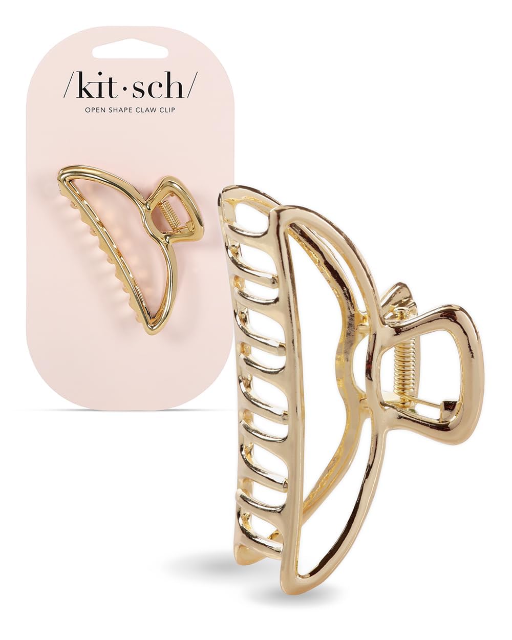 Kitsch Metal Hair Clips for Women – Durable & Elegant Metal Claw Clips, Perfect for Everyday Use & Special Occasions – Gold, 1 Pc Kitsch Metal Hair Clips for Women – Durable & Elegant Metal Claw Clips, Perfect for Everyday Use & Special Occasions – Gold, 1 Pc