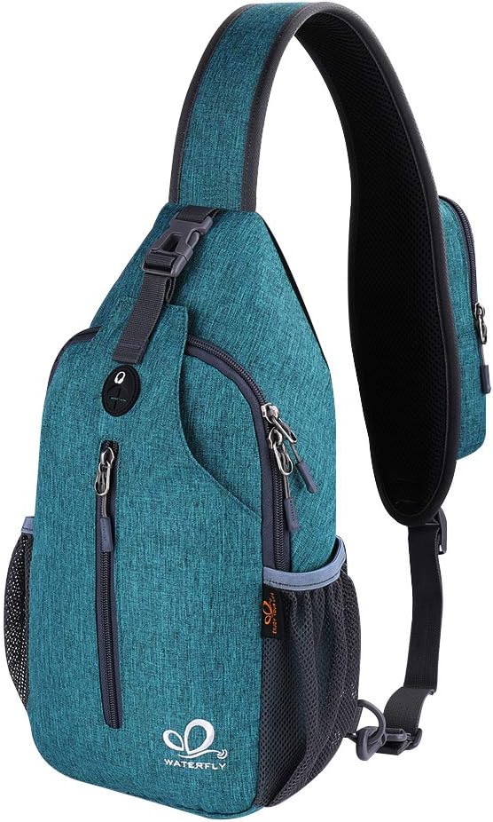 WATERFLY Crossbody Sling Backpack Sling Bag Travel Hiking Chest Bag Daypack WATERFLY Crossbody Sling Backpack Sling Bag Travel Hiking Chest Bag Daypack