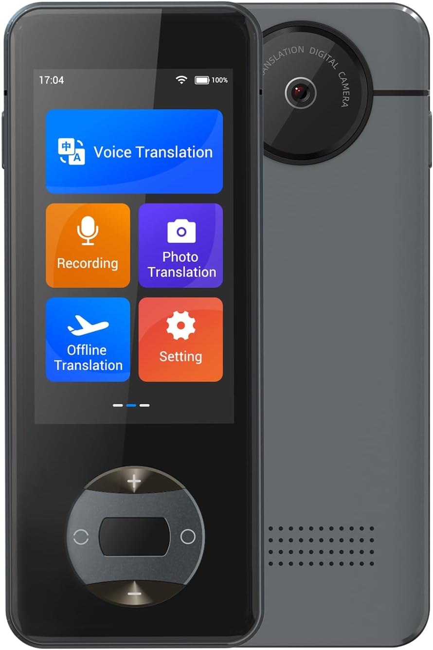 Offline Language Translator Device W10 PRO for 144 Languages and Accents Translator Photo Translation No WiFi Needed for Tavel Business W10 Grey Offline Language Translator Device W10 PRO for 144 Languages and Accents Translator Photo Translation No WiFi Needed for Tavel Business W10 Grey