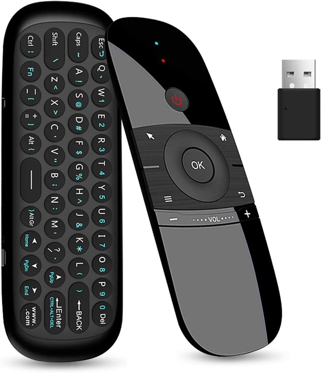 WeChip W1 Universal TV Remote Air Mouse, Wireless Keyboard Fly Mouse 2.4GHz Connection Air Remote Keyboard Mouse for Android TV Box/PC/Smart TV/Projector/HTPC/All-in-one PC/TV (w1) WeChip W1 Universal TV Remote Air Mouse, Wireless Keyboard Fly Mouse 2.4GHz Connection Air Remote Keyboard Mouse for Android TV Box/PC/Smart TV/Projector/HTPC/All-in-one PC/TV (w1)