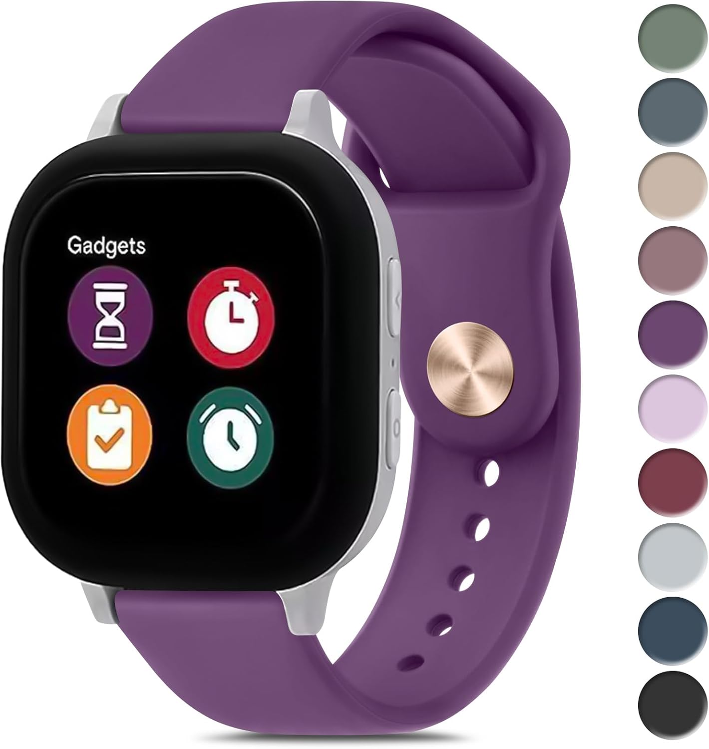 Meliya Bands for Gizmo Watch 3 2 1 / Gabb Watch, 20mm Quick Release Soft Silicone Sport Replacement Watch Strap for Verizon Gizmo Smart Watch 3 2 1 for Girls and Boys Meliya Bands for Gizmo Watch 3 2 1 / Gabb Watch, 20mm Quick Release Soft Silicone Sport Replacement Watch Strap for Verizon Gizmo Smart Watch 3 2 1 for Girls and Boys