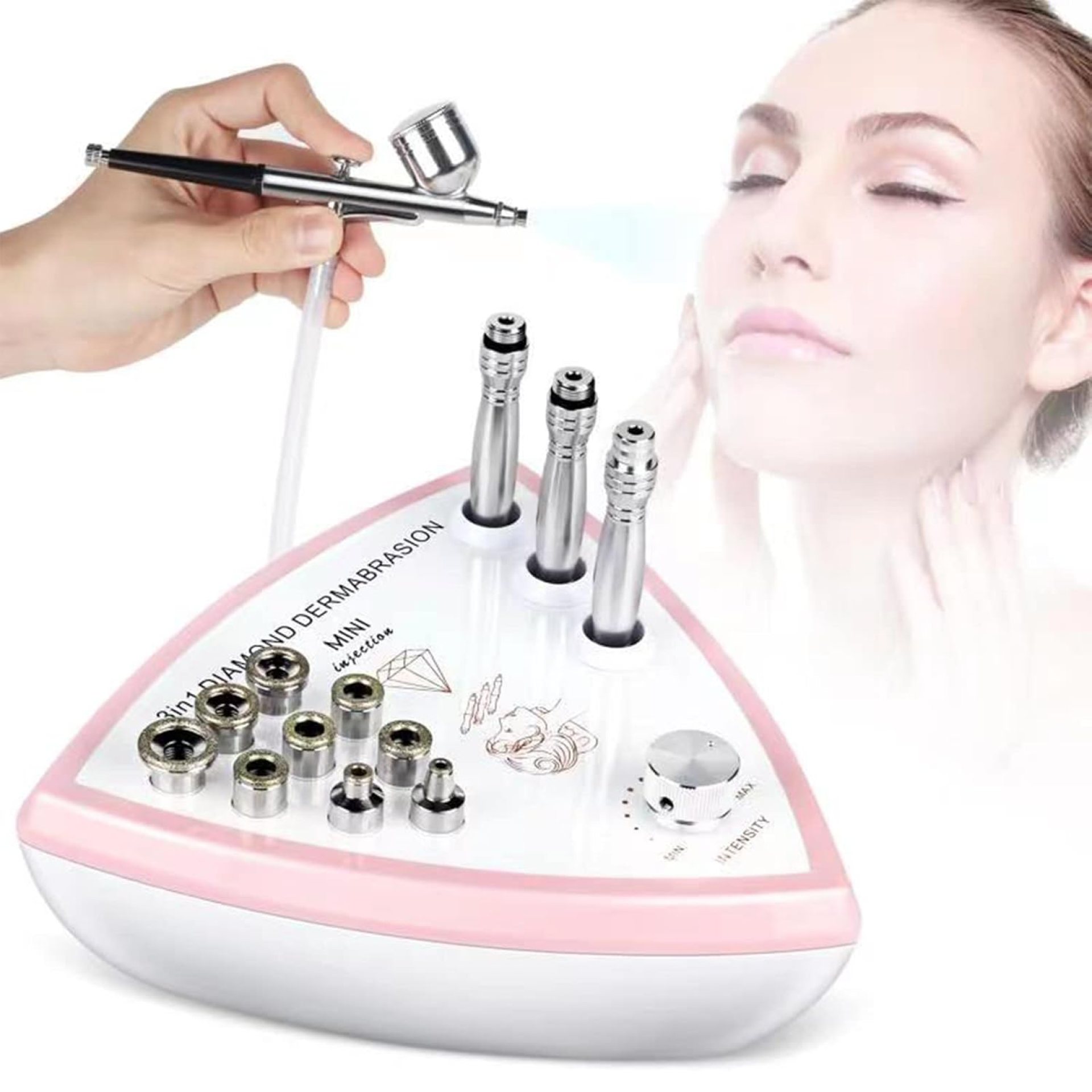 Diamond Microdermabrasion Machine Professional Beauty Facial Skin Care Equipment Microdermabrasion Device with Vacuum Spray for Salon Personal Home Use(Strong Suction Power: 65-68cmhg) Diamond Microdermabrasion Machine Professional Beauty Facial Skin Care Equipment Microdermabrasion Device with Vacuum Spray for Salon Personal Home Use(Strong Suction Power: 65-68cmhg)