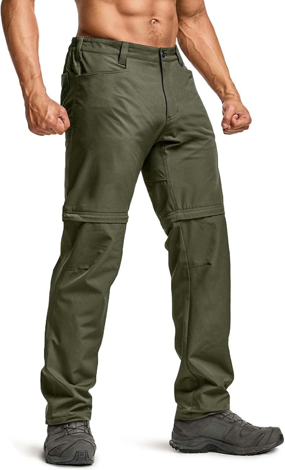 CQR Men’s Convertible Cargo Tactical Pants, Water Resistant Outdoor Hiking Pants, Zip Off Lightweight Stretch Work Pants CQR Men’s Convertible Cargo Tactical Pants, Water Resistant Outdoor Hiking Pants, Zip Off Lightweight Stretch Work Pants