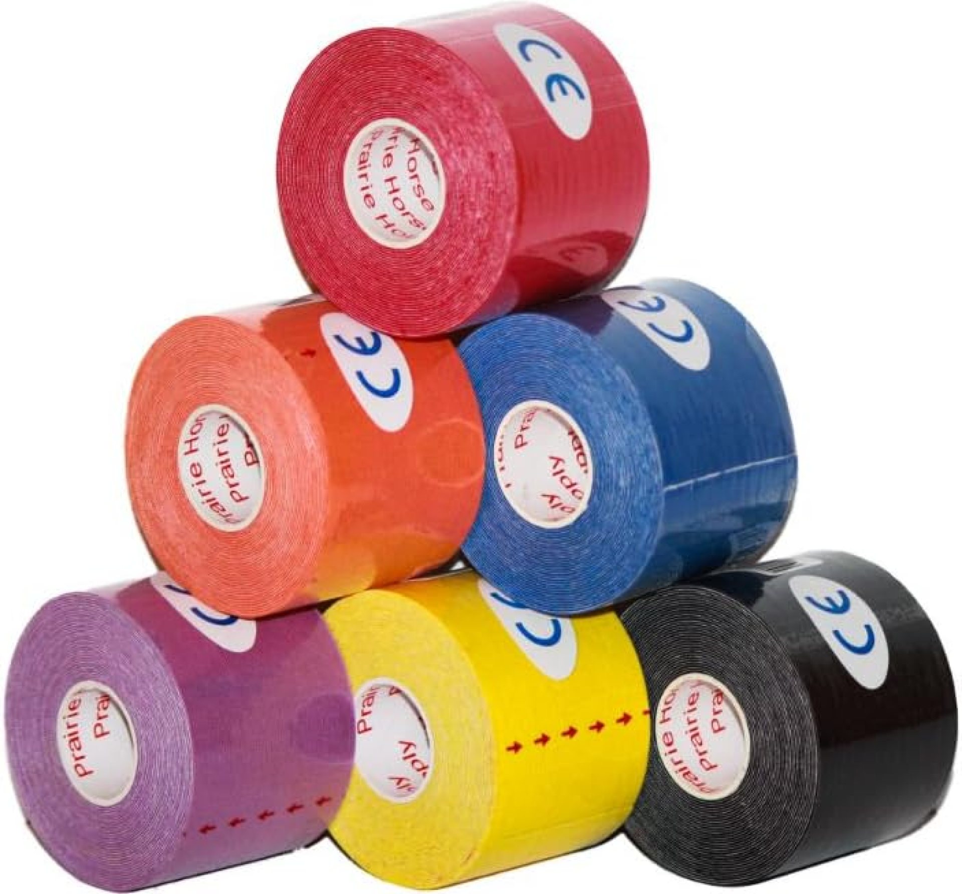 Kinesiology Tape Pro, Athletic Waterproof Muscle Support Adhesive Kinesio Sport Tape for Athletes 2 inches x 16.4 feet, 6 Rolls, Assorted Kinesiology Tape Pro, Athletic Waterproof Muscle Support Adhesive Kinesio Sport Tape for Athletes 2 inches x 16.4 feet, 6 Rolls, Assorted