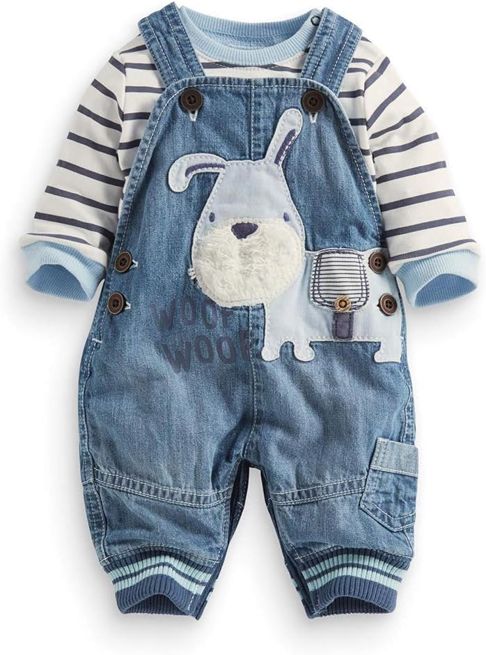 Cute Baby Boy Clothes Suit Toddler Boys’ Striped long Sleeve T-Shirt+Denim Overalls Jumpsuit Pants Outfits Sets Cute Baby Boy Clothes Suit Toddler Boys’ Striped long Sleeve T-Shirt+Denim Overalls Jumpsuit Pants Outfits Sets