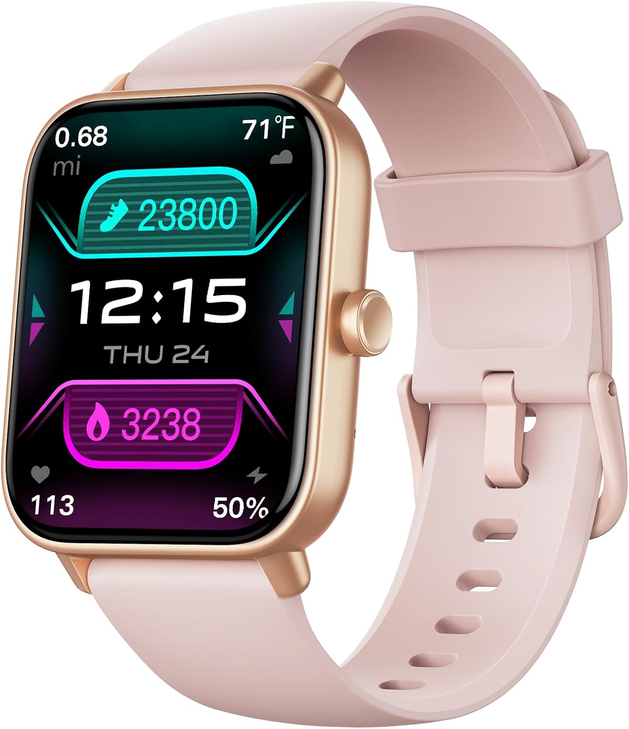 Fitpolo Smart Watch for Women,1.8” Touchscreen, Bluetooth Call, Alexa Built-in,24/7 Heart Rate SpO2 Monitor,Step Counting,Sleep Tracking, IP68 Waterproof Fitness Tracker Watch for Android iPhone Fitpolo Smart Watch for Women,1.8” Touchscreen, Bluetooth Call, Alexa Built-in,24/7 Heart Rate SpO2 Monitor,Step Counting,Sleep Tracking, IP68 Waterproof Fitness Tracker Watch for Android iPhone