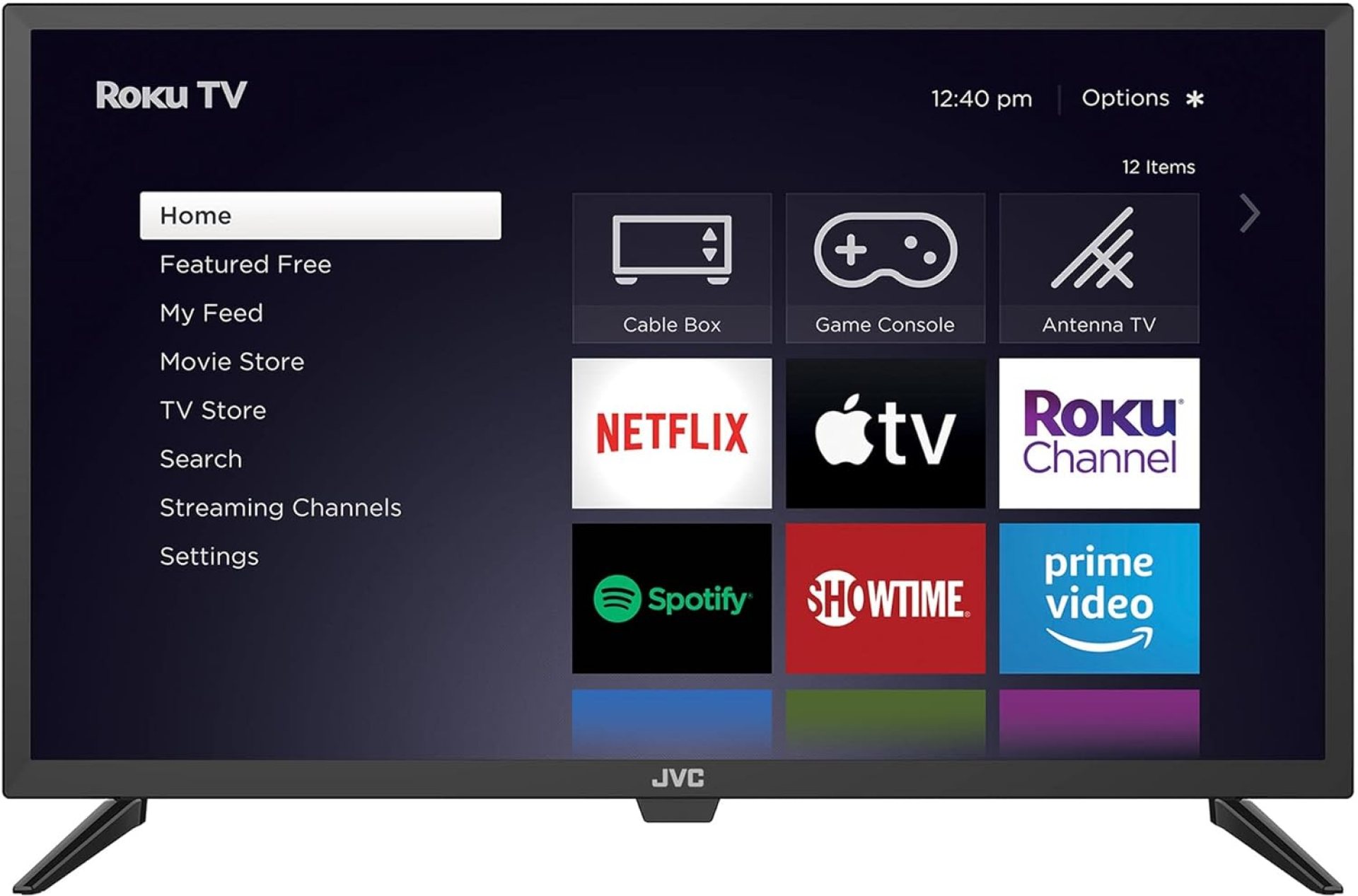 JVC 32-Inch 720p HD LED Roku Smart TV with Voice Control App, Airplay, Screen Casting, & 300+ Free Streaming Channels (LT32MAW2) JVC 32-Inch 720p HD LED Roku Smart TV with Voice Control App, Airplay, Screen Casting, & 300+ Free Streaming Channels (LT32MAW2)