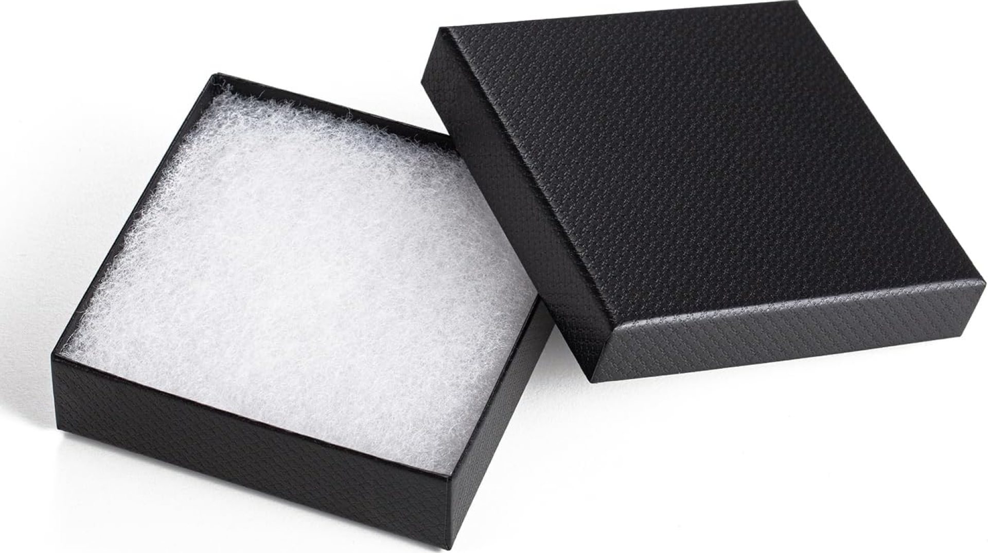 Magicool 40 Pack 3.5×3.5×1 Inch Cardboard Jewelry Boxes,Used for Necklaces,Bracelets,Earrings,Jewelry,Small Gift Packaging,Jewelry Gift Boxes with Lids and Filled with Cotton(Black) Magicool 40 Pack 3.5×3.5×1 Inch Cardboard Jewelry Boxes,Used for Necklaces,Bracelets,Earrings,Jewelry,Small Gift Packaging,Jewelry Gift Boxes with Lids and Filled with Cotton(Black)