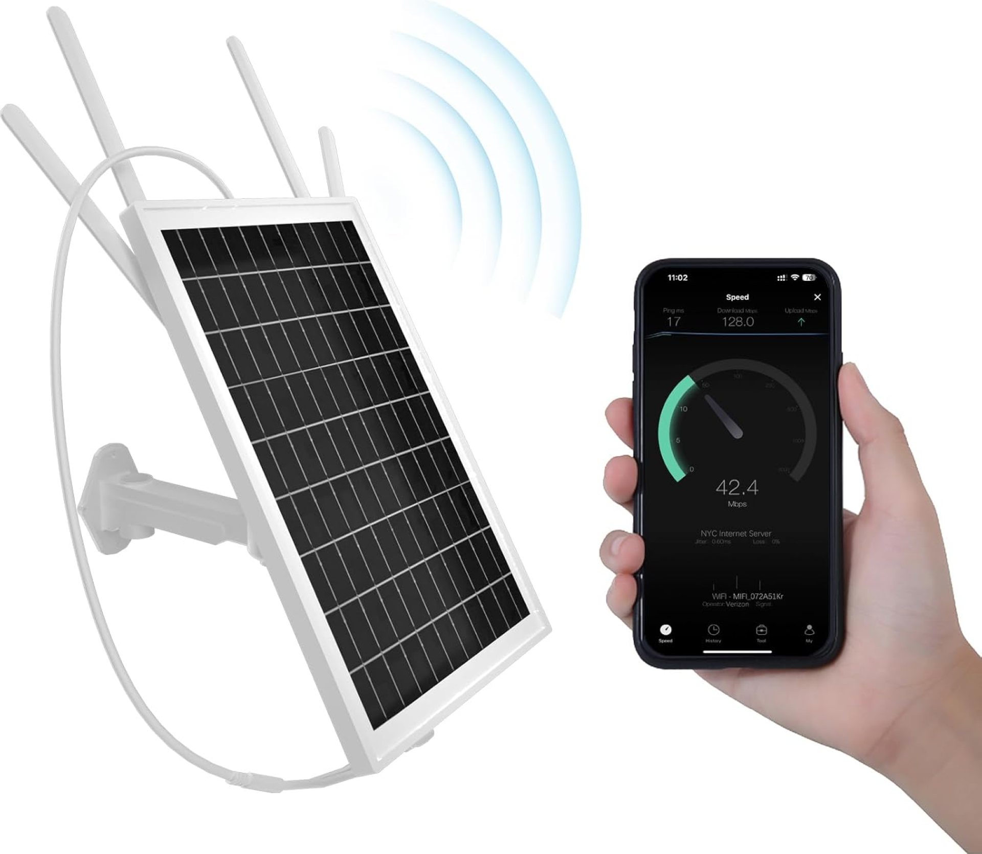 LASTCOW15W Solar Powered 4G LTE Modem Router, Outdoor WiFi Extender Signal Booster with SIM Card Slot, 50M WiFi Range, IP66 Waterproof, Long Endurance 24/7, 24000mAh Batteries LASTCOW15W Solar Powered 4G LTE Modem Router, Outdoor WiFi Extender Signal Booster with SIM Card Slot, 50M WiFi Range, IP66 Waterproof, Long Endurance 24/7, 24000mAh Batteries