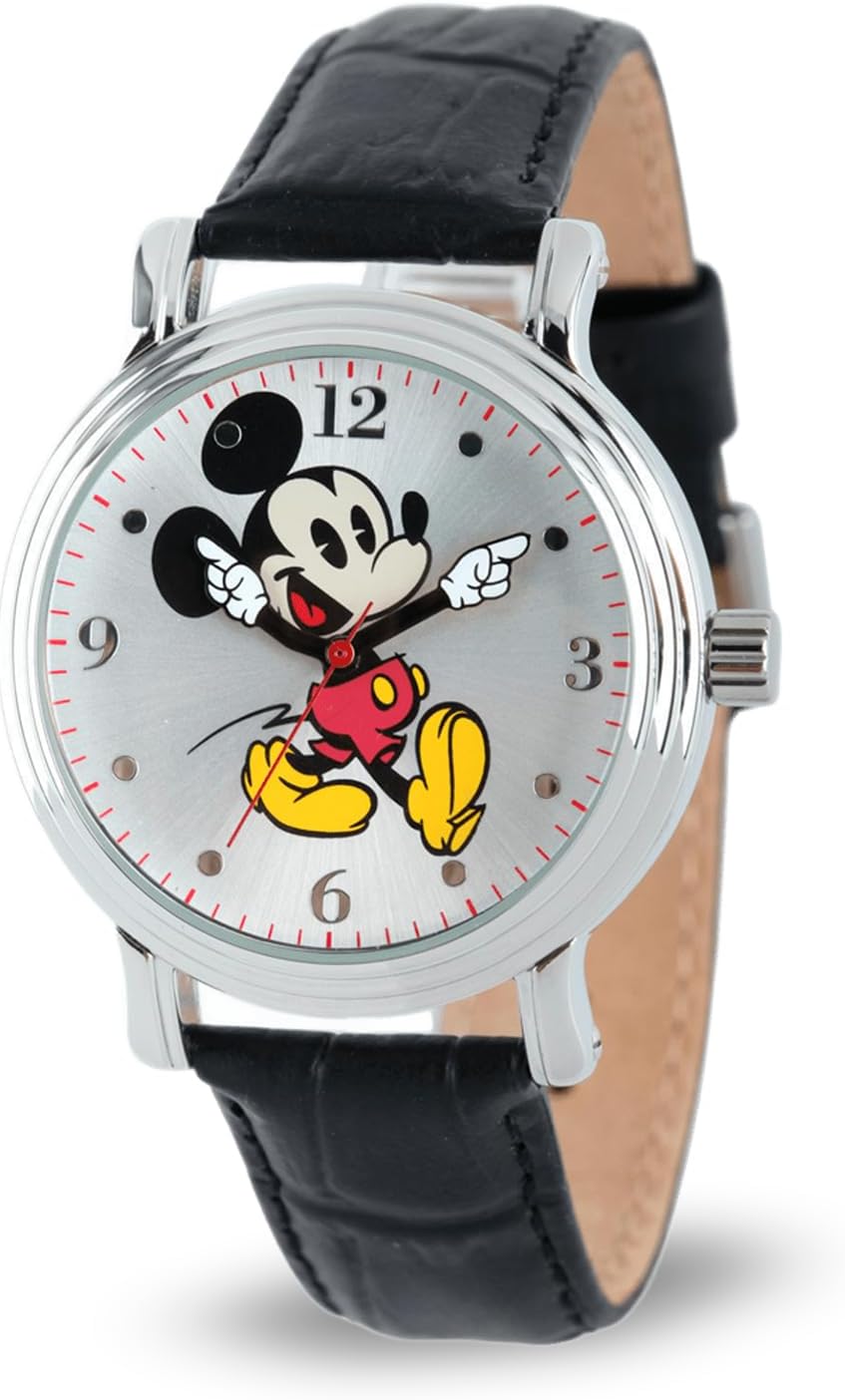 Disney Mickey Mouse Adult Vintage Articulating Hands Analog Quartz Watch Disney Mickey Mouse Adult Vintage Articulating Hands Analog Quartz Watch