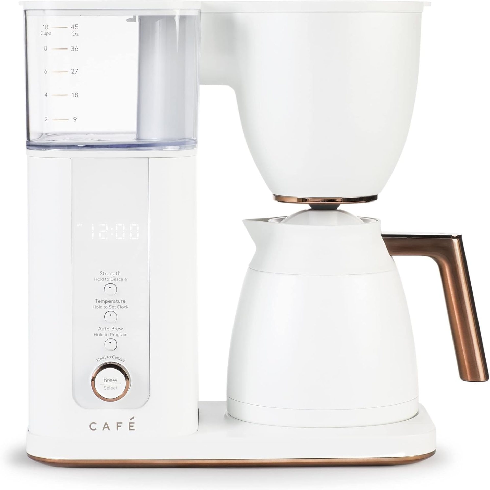 Café Specialty Drip Coffee Maker | 10-Cup Insulated Thermal Carafe | WiFi Enabled Voice-to-Brew Technology | Smart Home Kitchen Essientials | SCA Certified, Barista-Quality Brew | Matte White Café Specialty Drip Coffee Maker | 10-Cup Insulated Thermal Carafe | WiFi Enabled Voice-to-Brew Technology | Smart Home Kitchen Essientials | SCA Certified, Barista-Quality Brew | Matte White