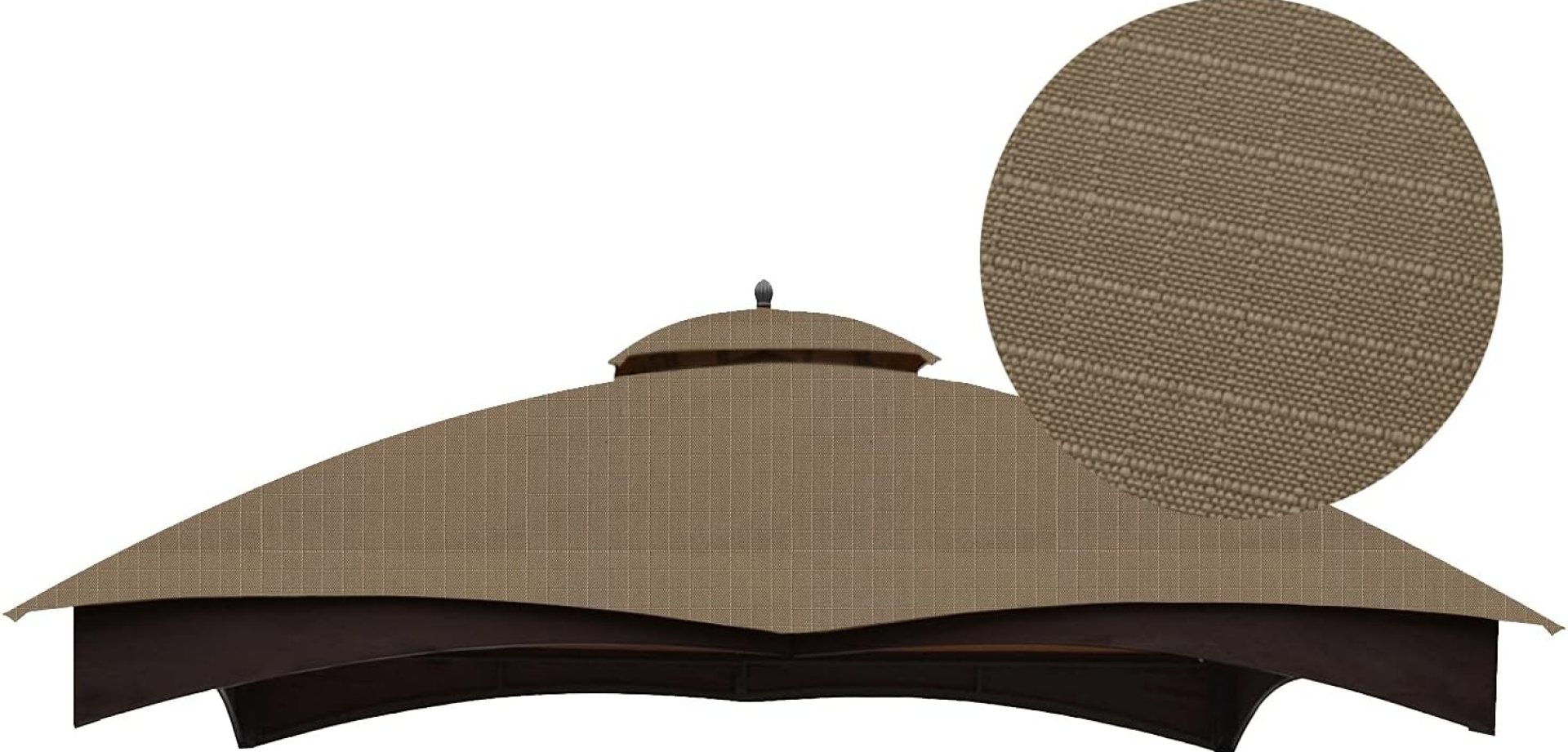 ABCCANOPY Riplock Gazebo Replacement Canopy Top for Lowe’s Allen Roth #GF-12S004B-1, Khaki ABCCANOPY Riplock Gazebo Replacement Canopy Top for Lowe’s Allen Roth #GF-12S004B-1, Khaki