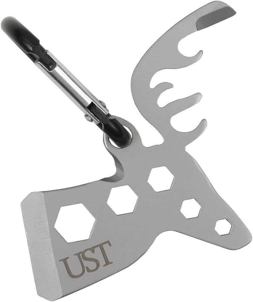 UST Tool-a-Long Multi-Tool Carabiners with Durable, Compact Stainless Steel Construction for Hiking, Kayaking, Camping, Travel and Outdoor Survival UST Tool-a-Long Multi-Tool Carabiners with Durable, Compact Stainless Steel Construction for Hiking, Kayaking, Camping, Travel and Outdoor Survival