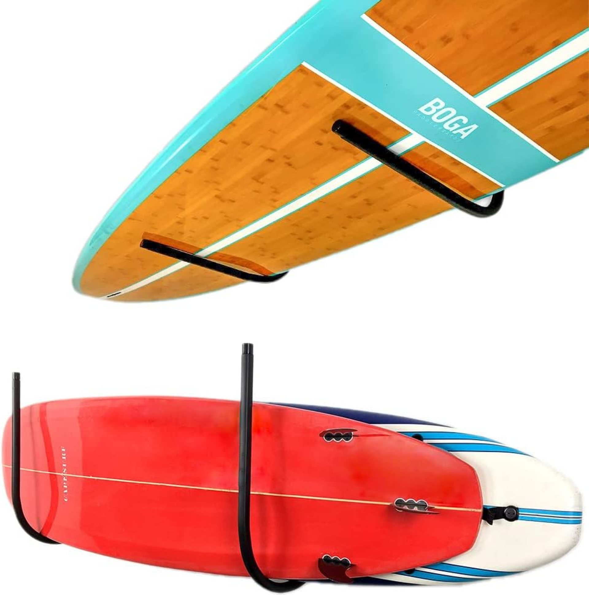 StoreYourBoard Standup Paddleboard and Surfboard Storage Rack, Ceiling and Wall Mount, Heavy-Duty 50 lbs Max, Indoor Board and Paddle Organizer StoreYourBoard Standup Paddleboard and Surfboard Storage Rack, Ceiling and Wall Mount, Heavy-Duty 50 lbs Max, Indoor Board and Paddle Organizer