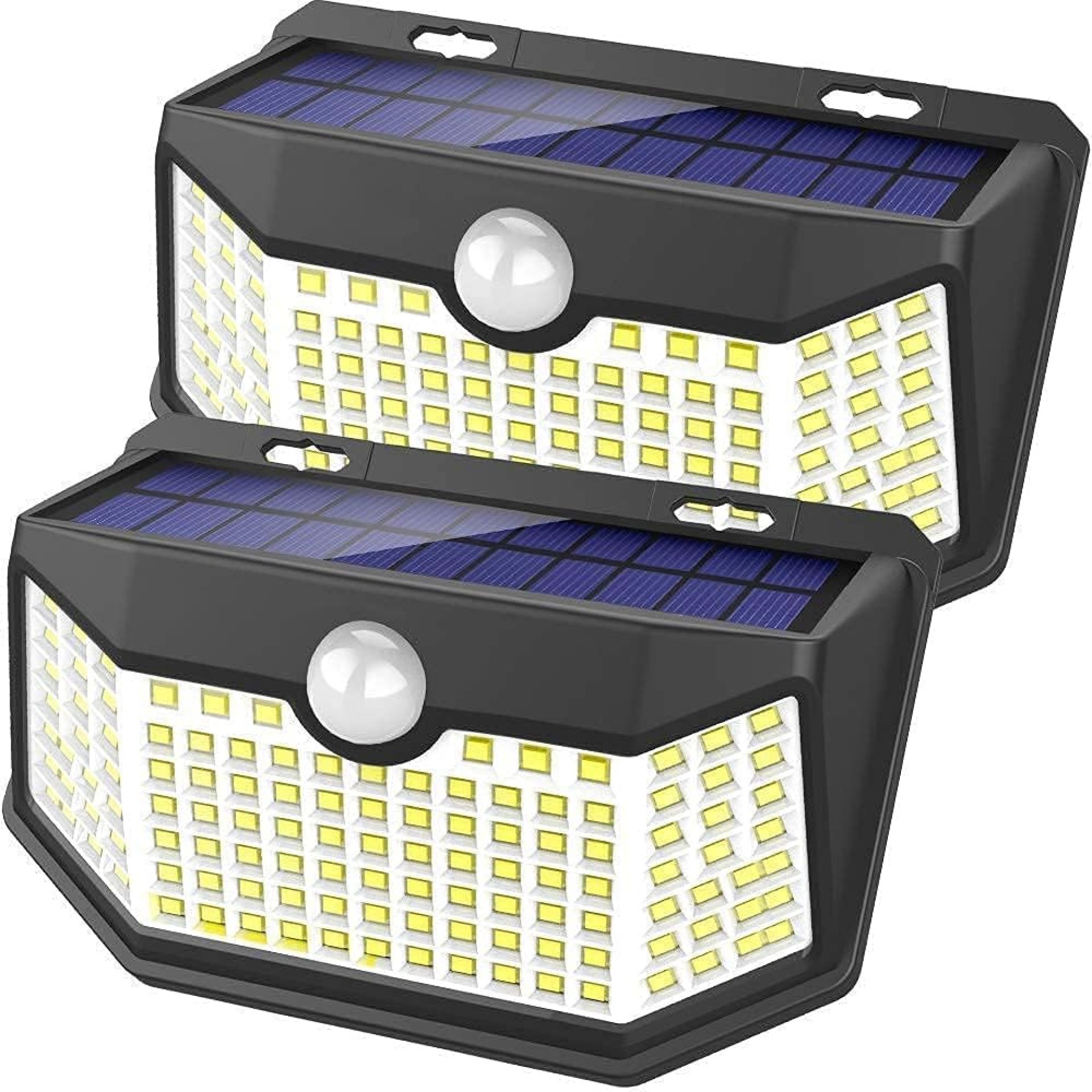 HMCITY Solar Lights Outdoor 120 LED with Lights Reflector and 3 Lighting Modes, Motion Sensor Wall Lights,IP65 Waterproof Solar Powered for Garden Patio Yard (2Pack) HMCITY Solar Lights Outdoor 120 LED with Lights Reflector and 3 Lighting Modes, Motion Sensor Wall Lights,IP65 Waterproof Solar Powered for Garden Patio Yard (2Pack)