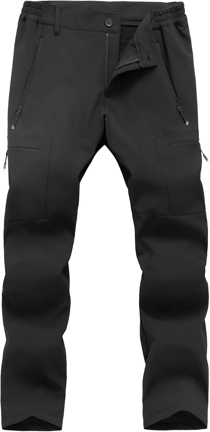 Gash Hao Mens Waterproof Ski Snow Pants Hiking Softshell Cargo Fleece Lined Warm Insulated Outdoor Fishing Pants Gash Hao Mens Waterproof Ski Snow Pants Hiking Softshell Cargo Fleece Lined Warm Insulated Outdoor Fishing Pants